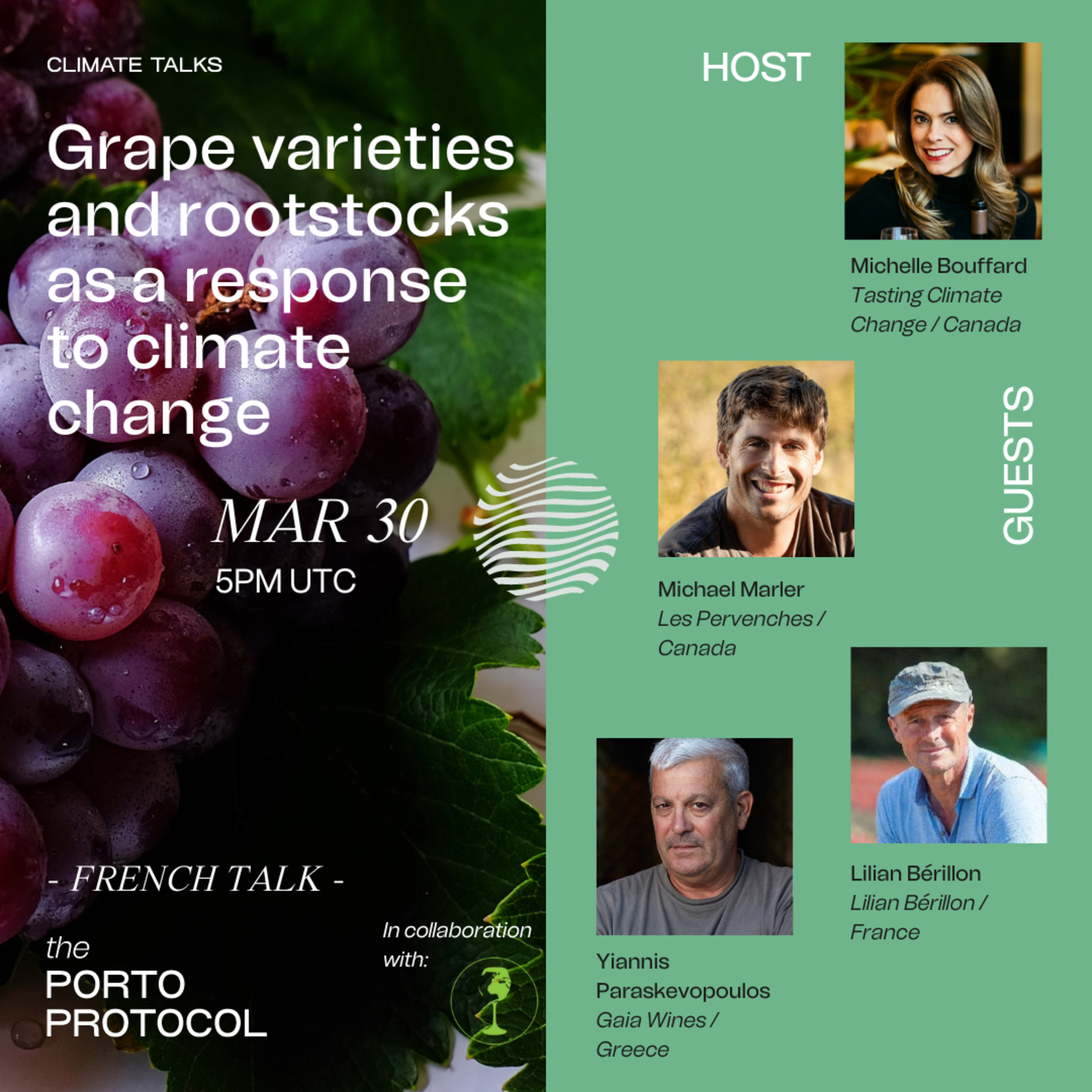 Cépages et Porte-Greffes en réponse au Changement Climatique - Climate Talk by Porto Protocol episode artwork