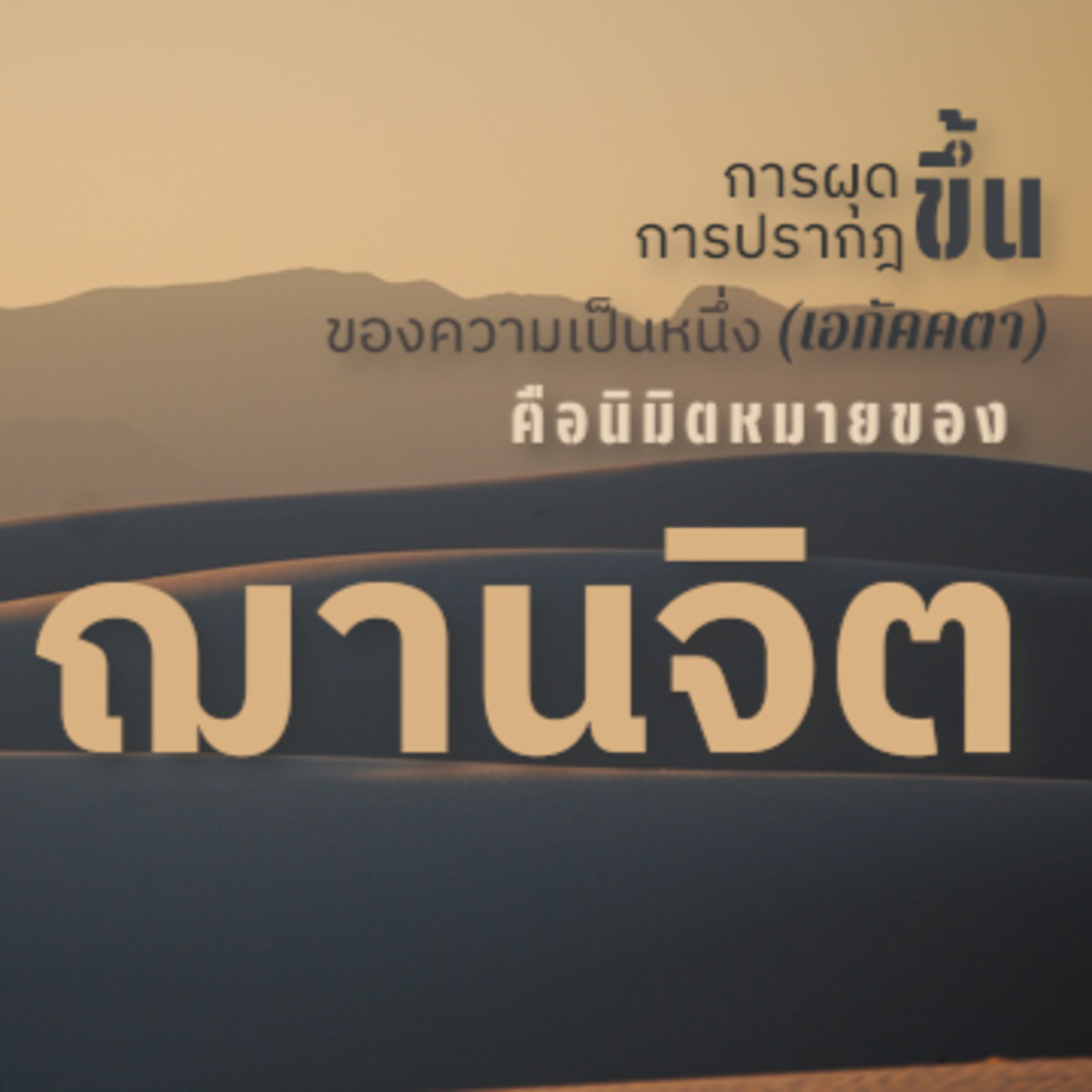 การผุดขึ้นของความเป็นหนึ่ง (เอกัคคตา) คือนิมิตหมายของฌานจิต Group Sitting 2023-10-22 episode artwork