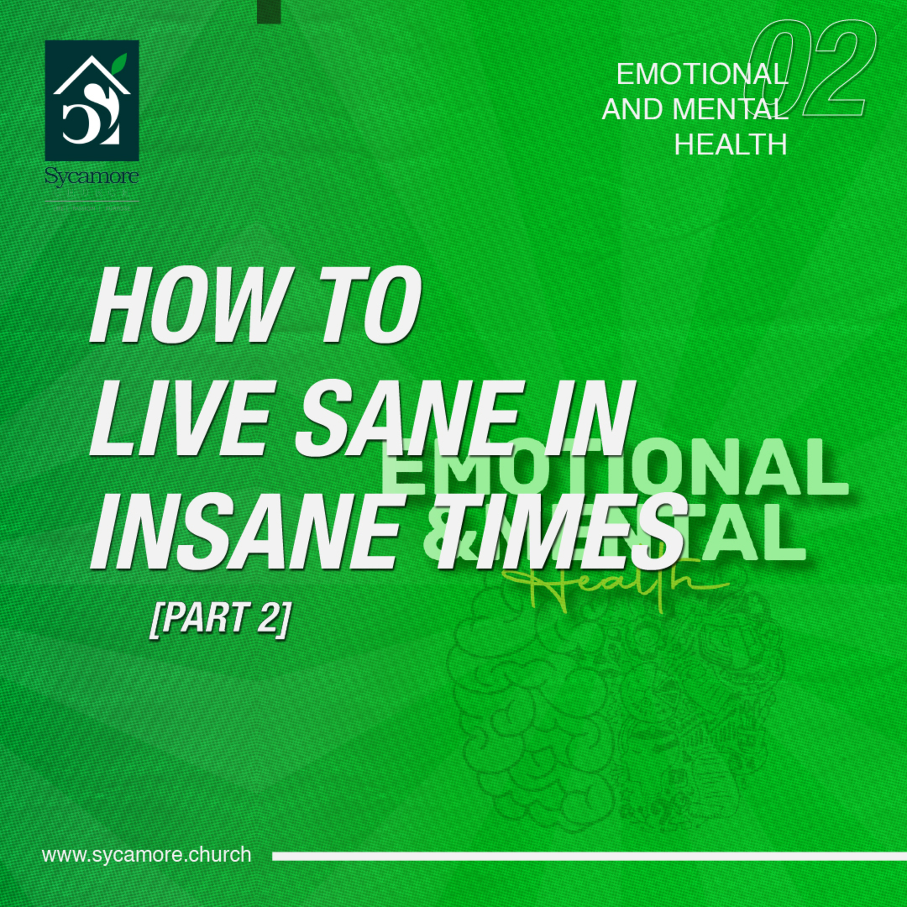 How to Live Sane in Insane Times| Emotional and Mental| Part 2| Health Wk2 | Pastor Bukki Gbenro episode artwork