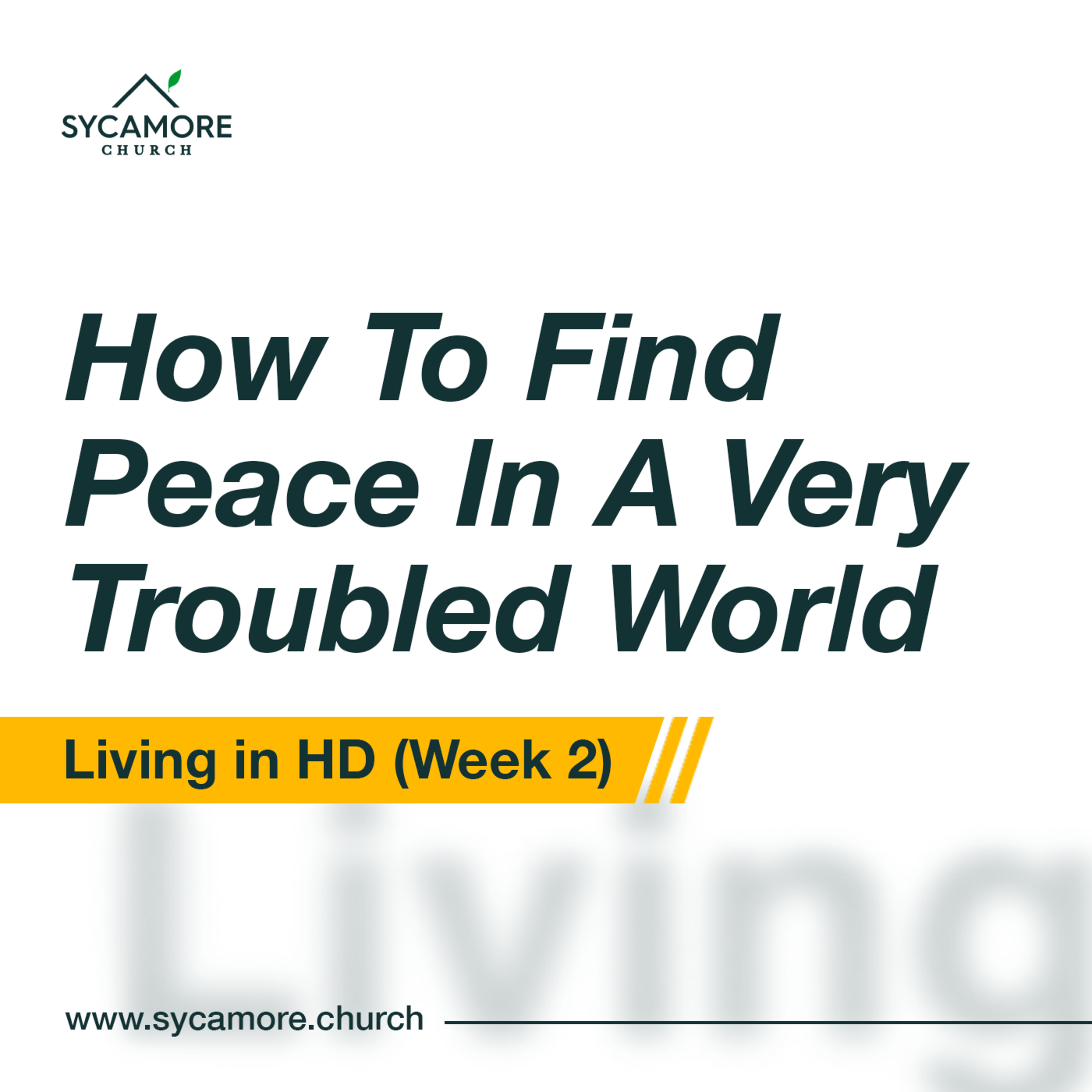 How To Find Peace in A Very Troubled World | Living in HD Week 2 | Pastor Tolulope Moody episode artwork