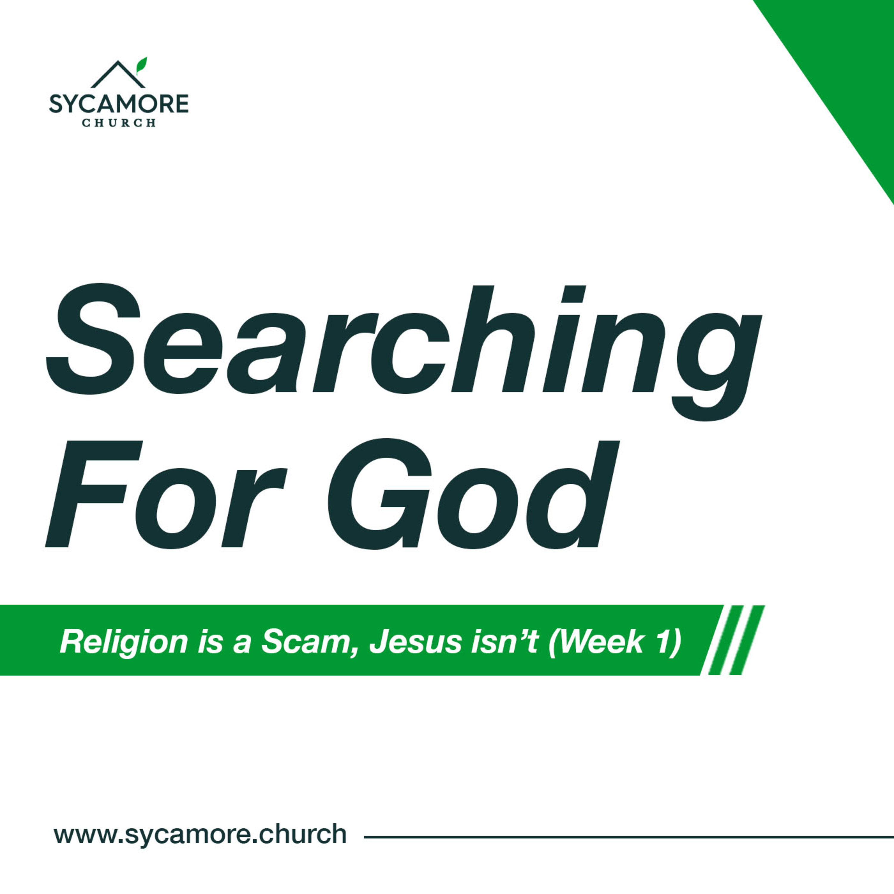 Searching for God | Religion is A Scam, Jesus isn't (Week 1) | Pastor Tolulope Moody episode artwork