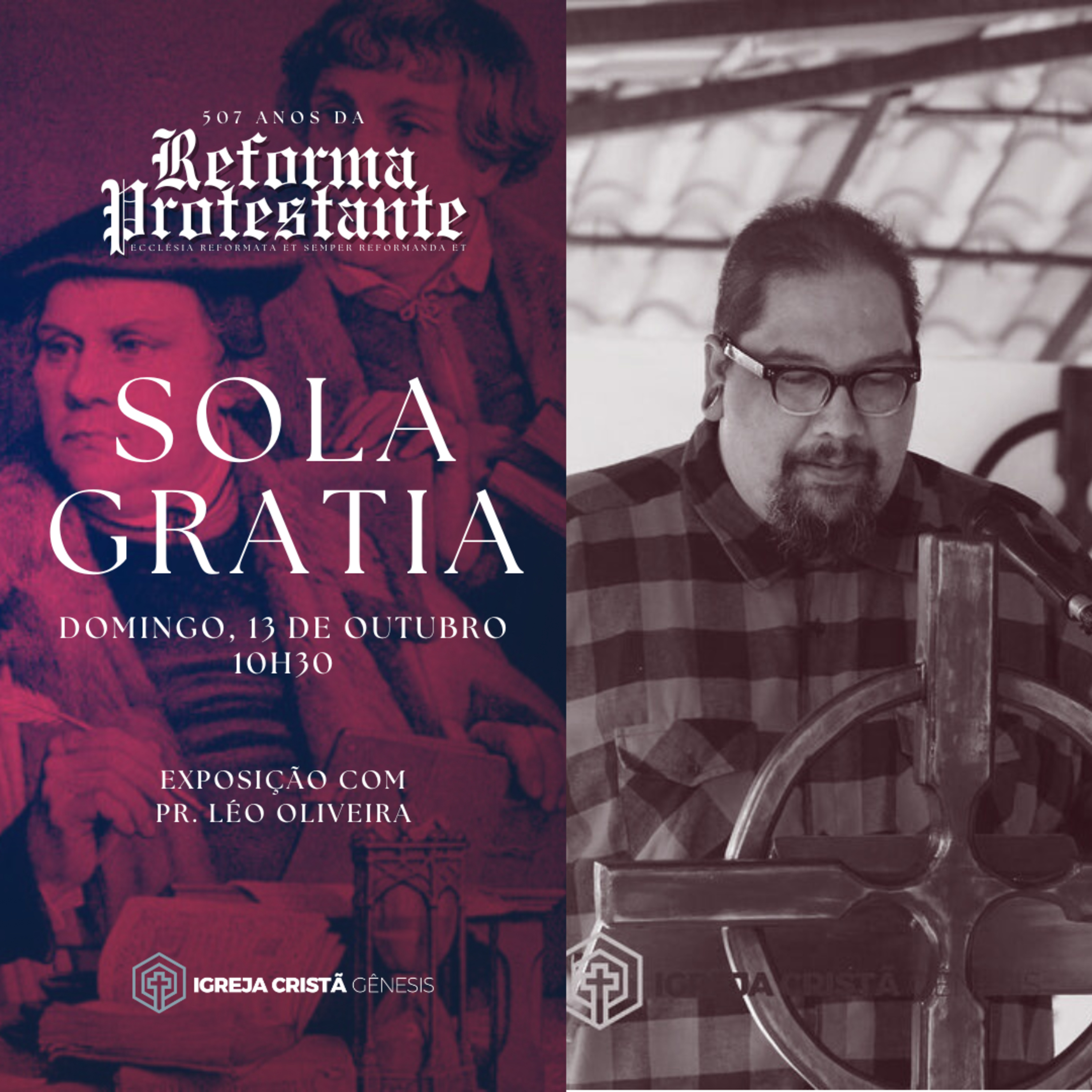 Mês da Reforma Protestante - Sola Gratia (Pr. Léo Oliveira) episode artwork