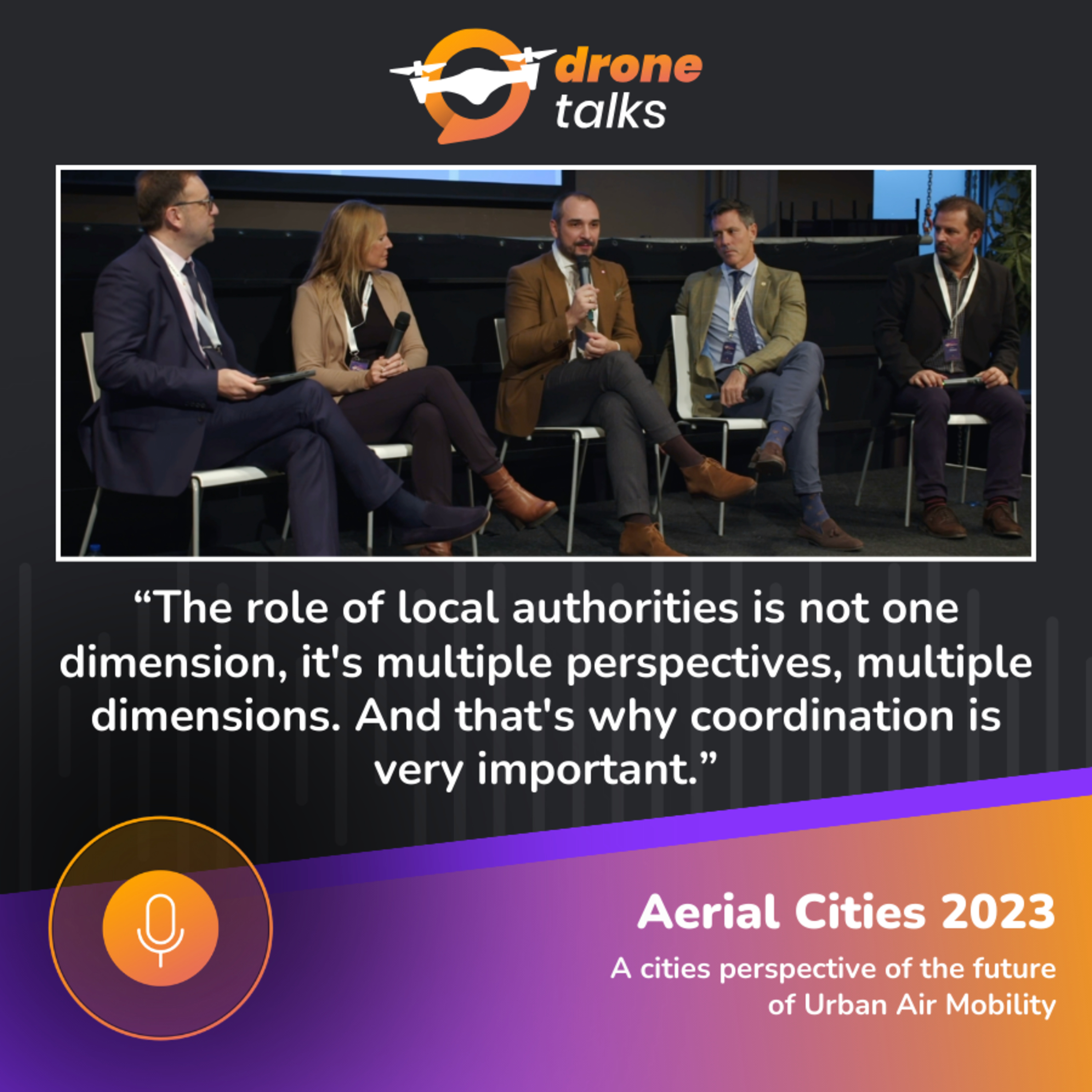 DroneTalks | A cities perspective of the future of Urban Air Mobility episode artwork