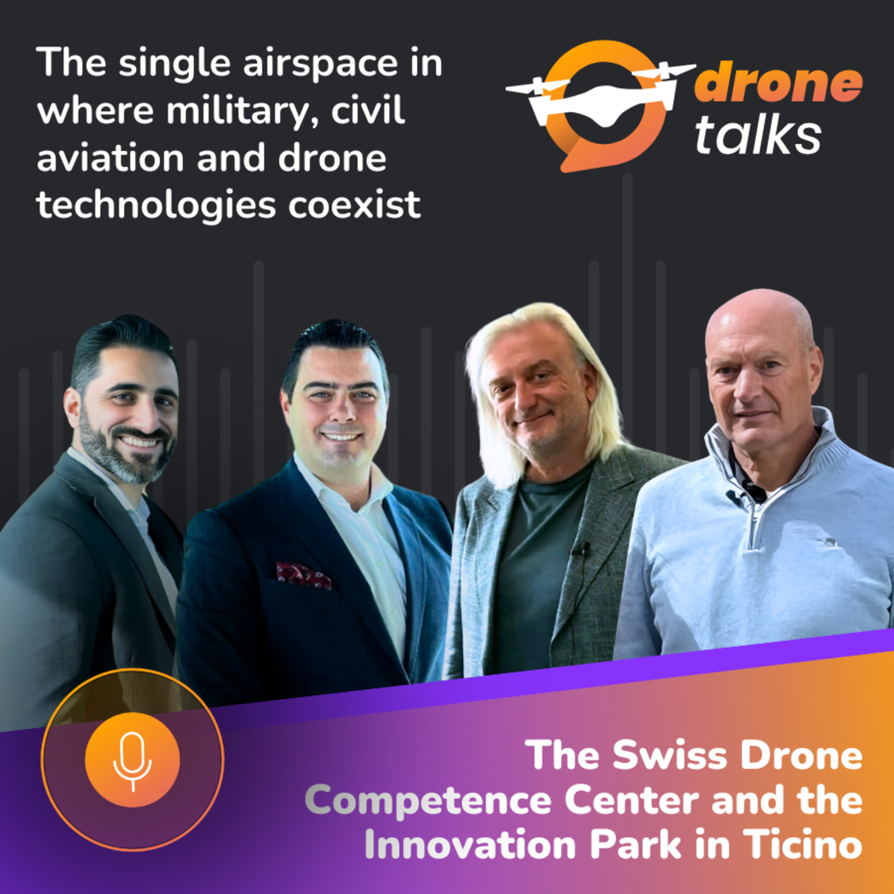 DroneTalks | One airspace for all - military, civil aviation, and drones! The Swiss Drone Competence Center episode artwork