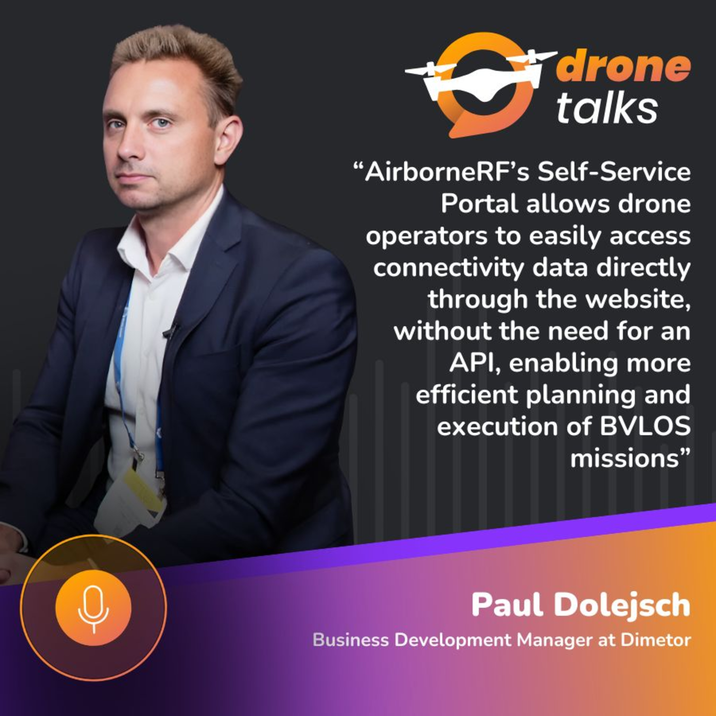 DroneTalks | How Dimetor’s expansion makes accessing connectivity data easier for drone operators episode artwork