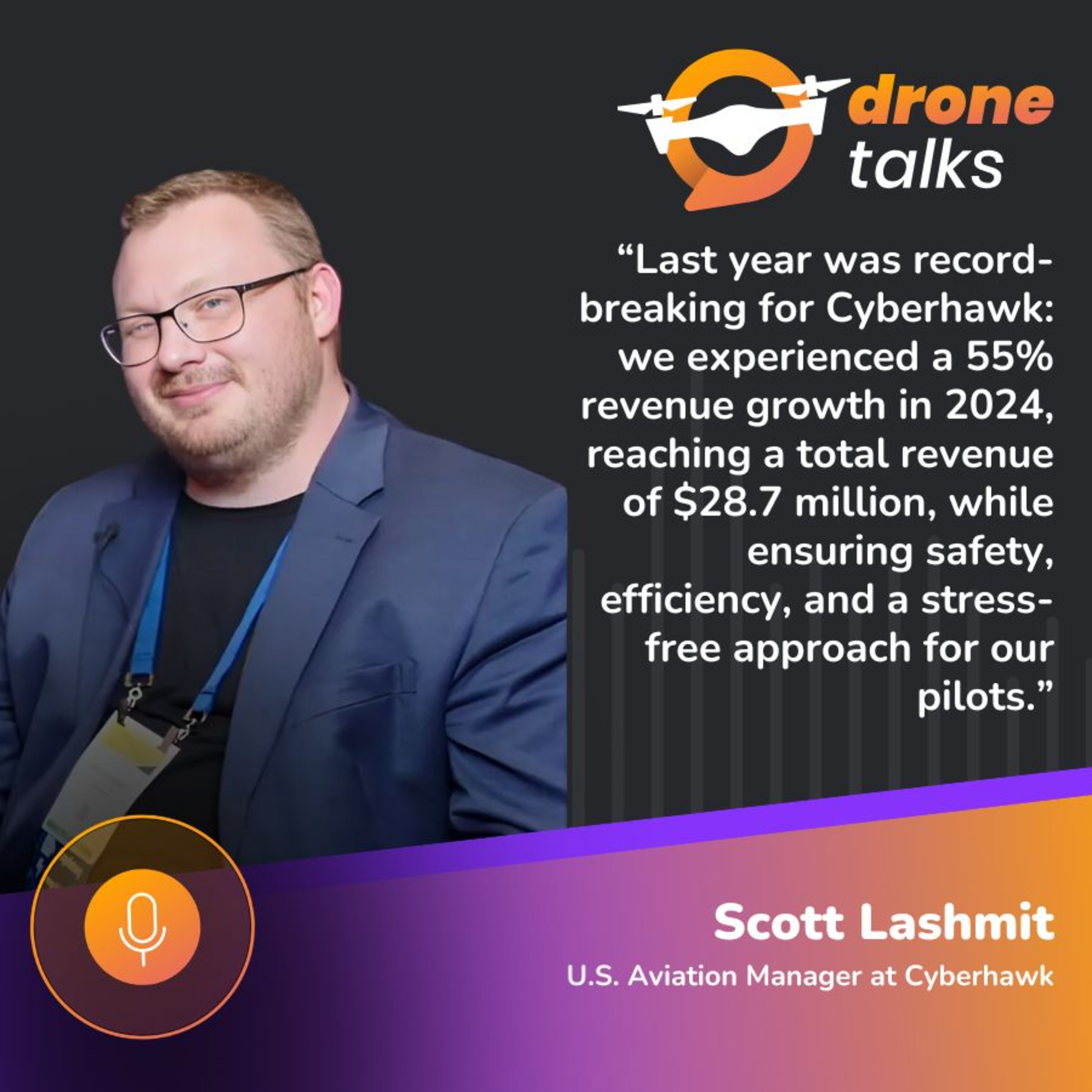 DroneTalks | Cyberhawk: a remarkable drone company already surpassing $25 million in revenue in 2024 episode artwork
