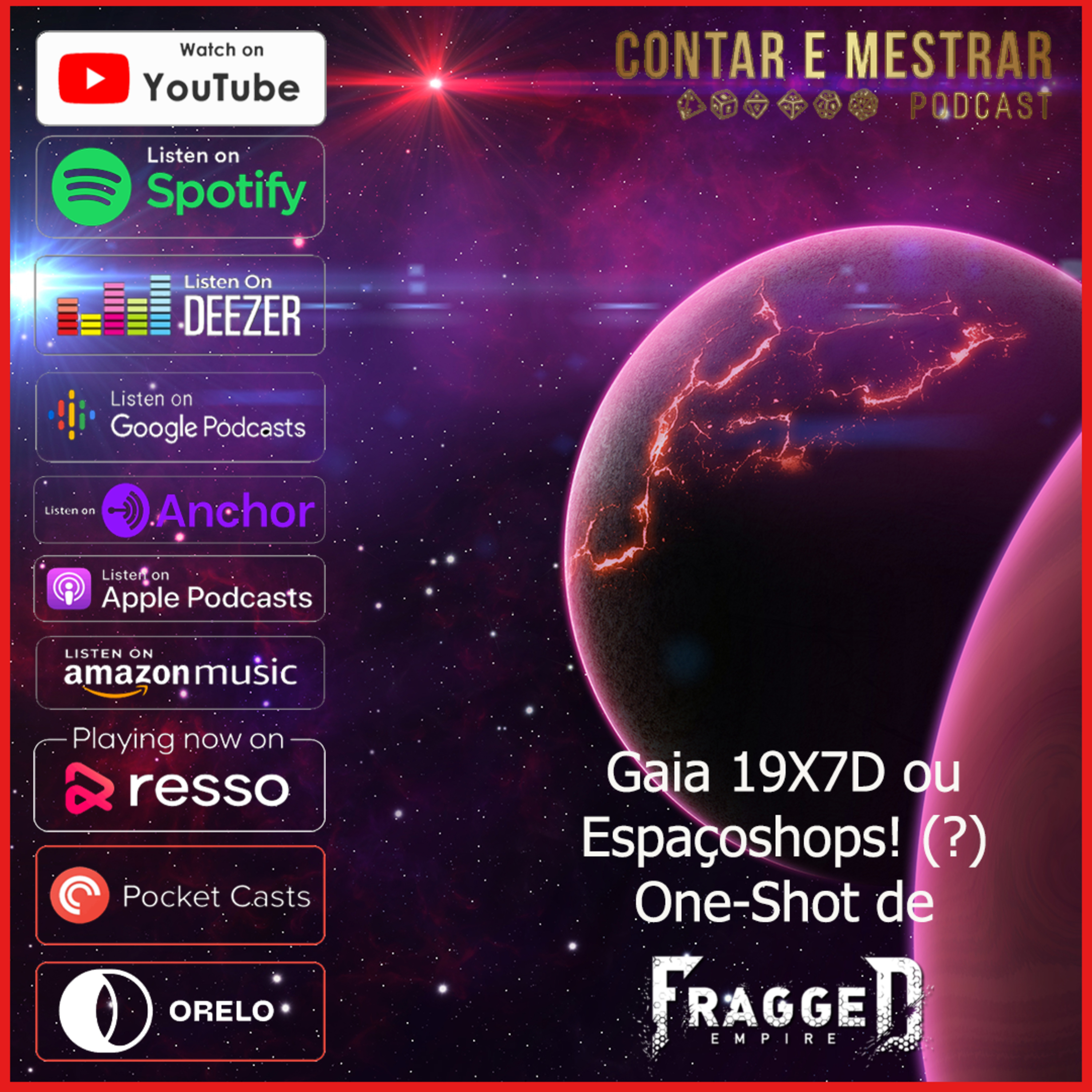 Contar e Mestrar S03 EP 32: Gaia 19X7D ou Espaçoshops! (?) episode artwork