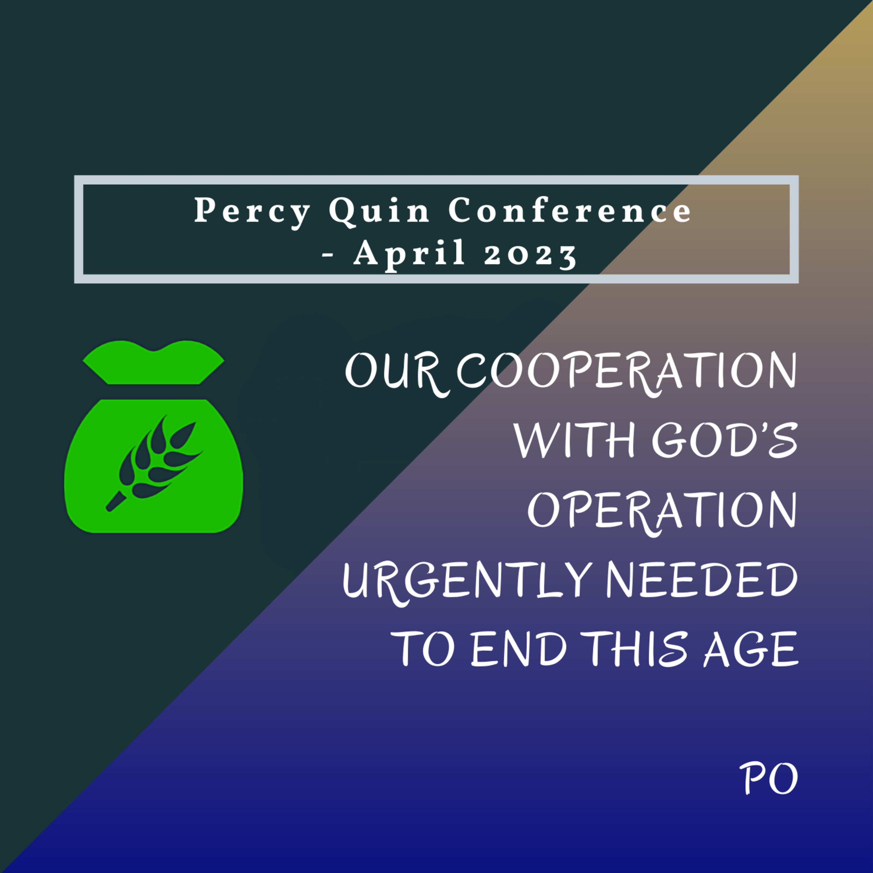 05 - To cooperate with God’s operation, we must have an aggressive desperation in order to experience the glory and joy of bearing fruit episode artwork