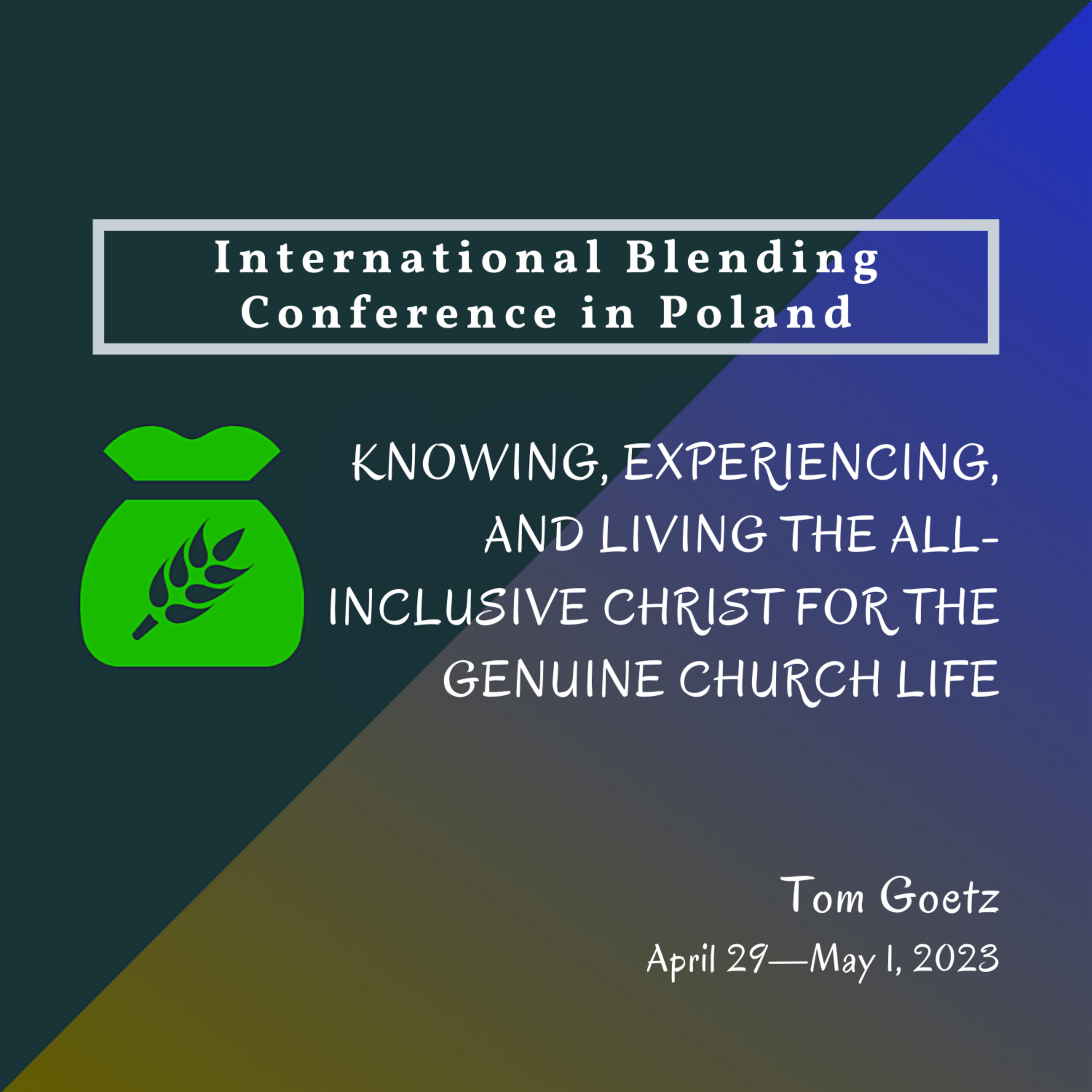 Session 1 - Being Brought Back to Christ Himself for the Genuine Church Life episode artwork