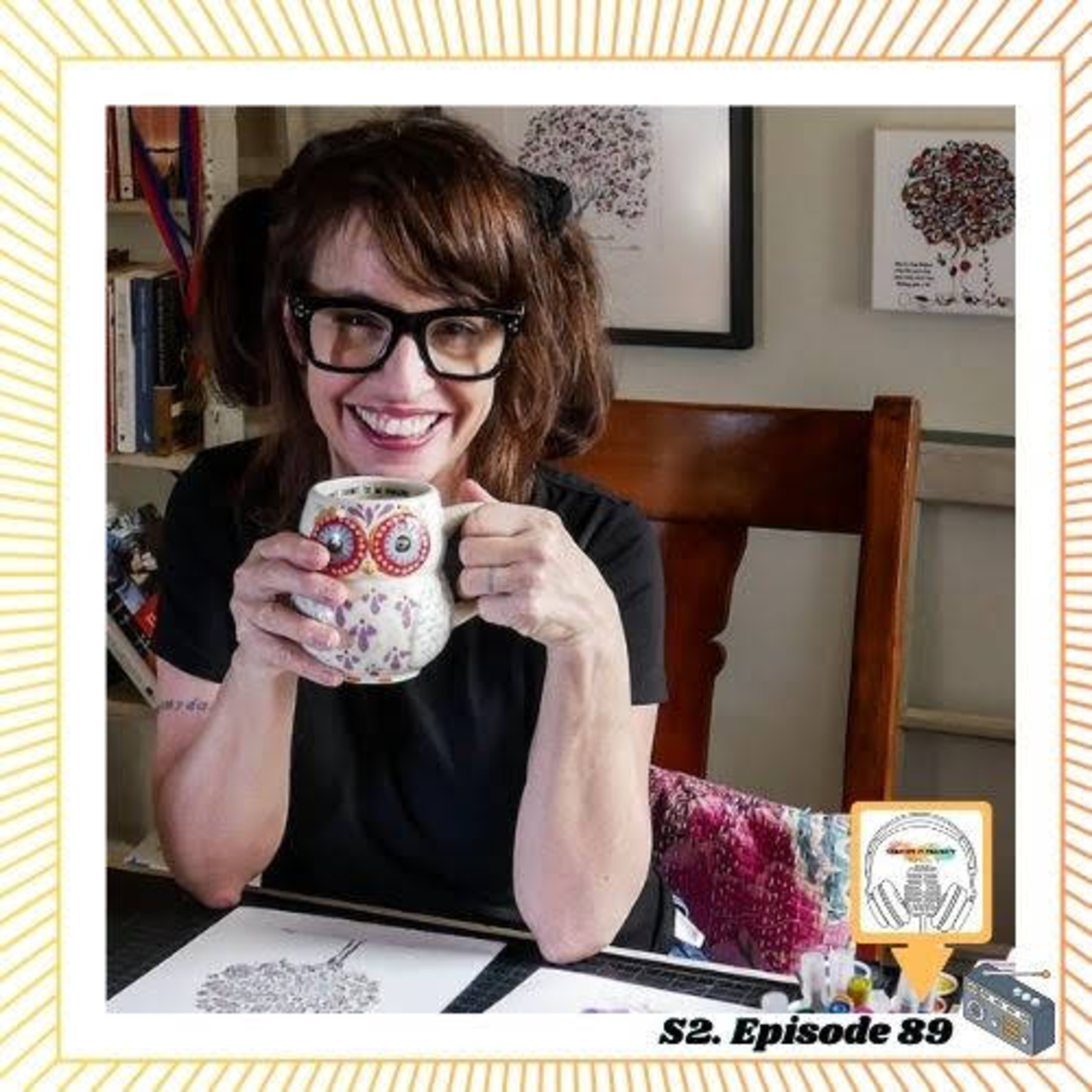 #89 Illustrator & Storyteller TRACY MAZUER #4theARTISTS www.creativemprojects.org episode artwork