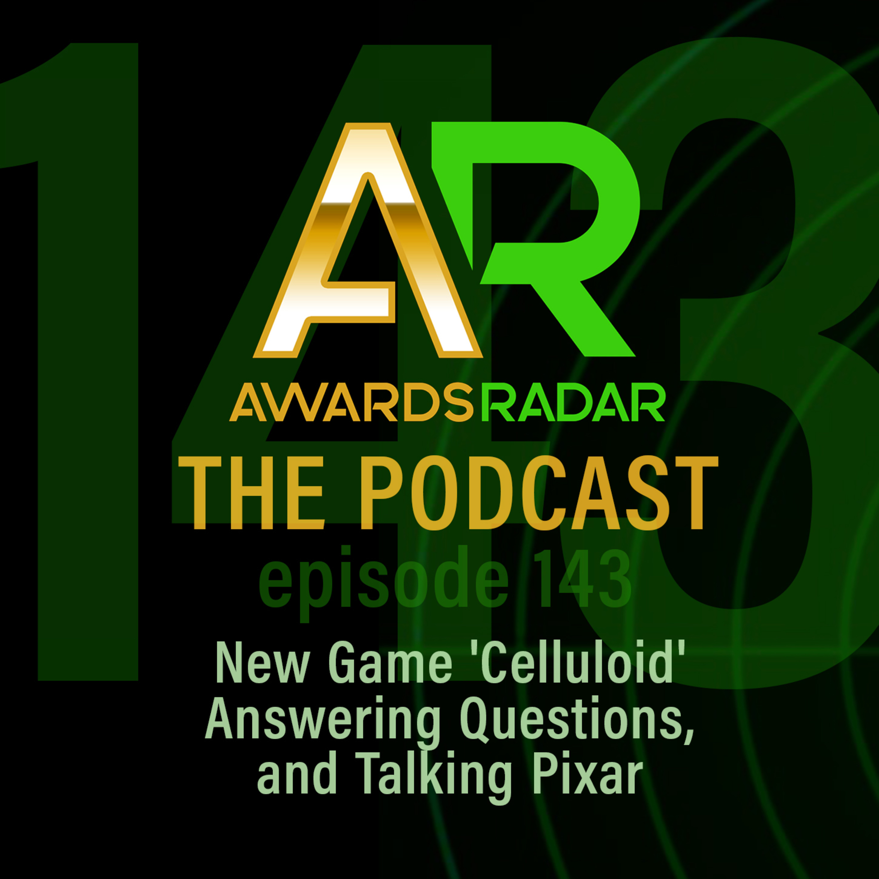 #143: Trying Out the New Game 'Celluloid' While Answering Questions, and Talking Pixar episode artwork