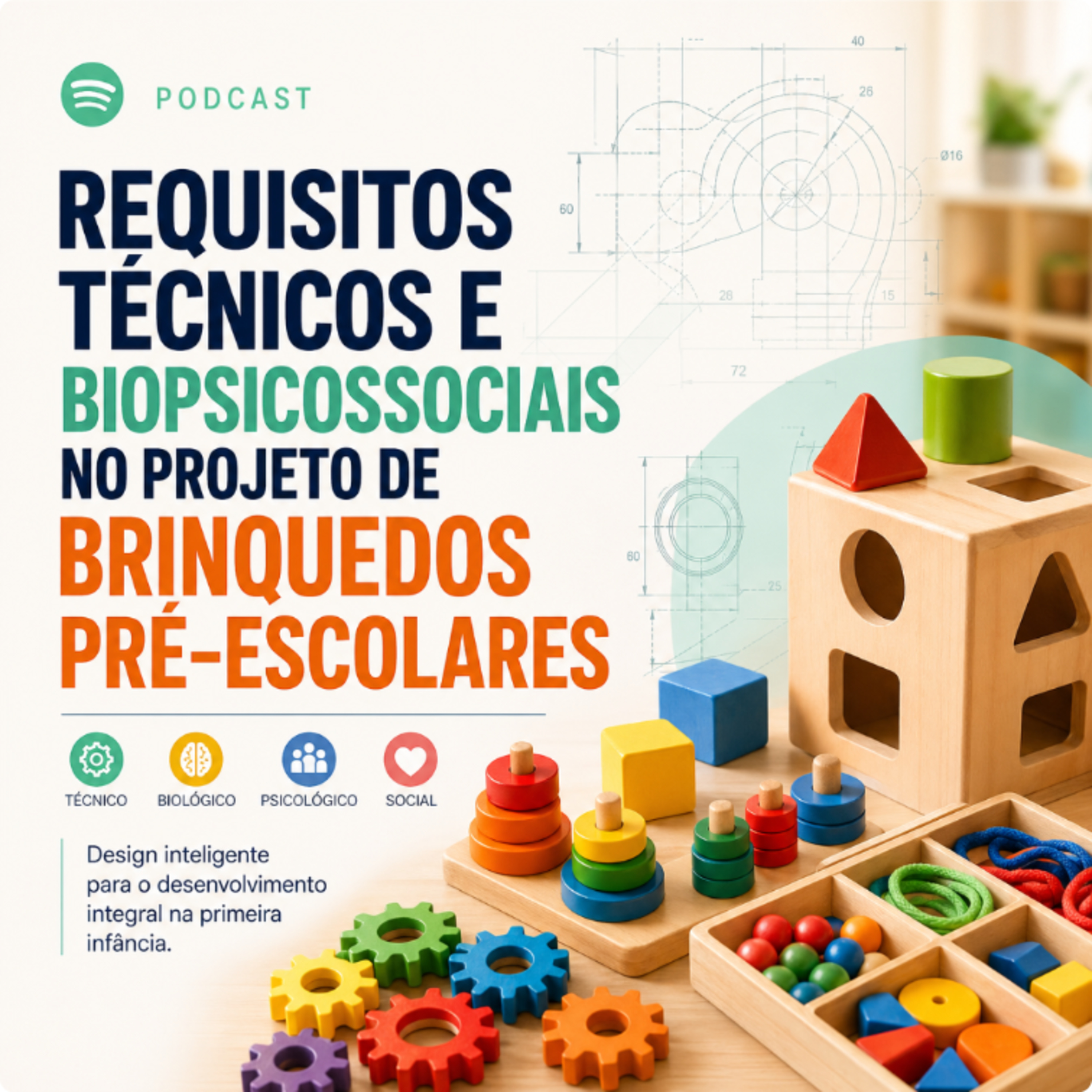 Requisitos Técnicos e Biopsicossociais no Projeto de Brinquedos Pré-Escolares episode artwork
