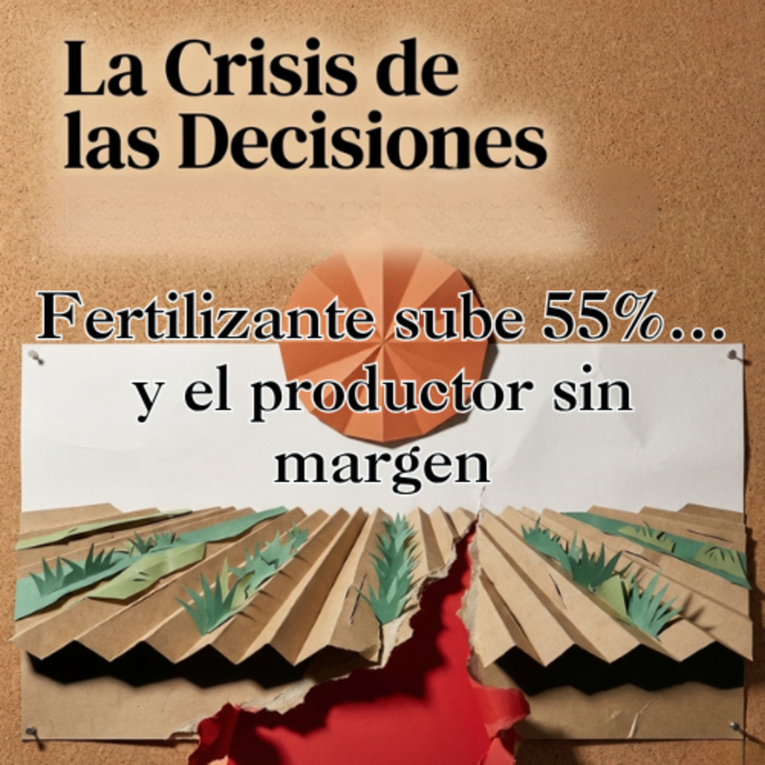 La Crisis de las Decisiones: Fertilizante sube 55%... y el productor sin margen