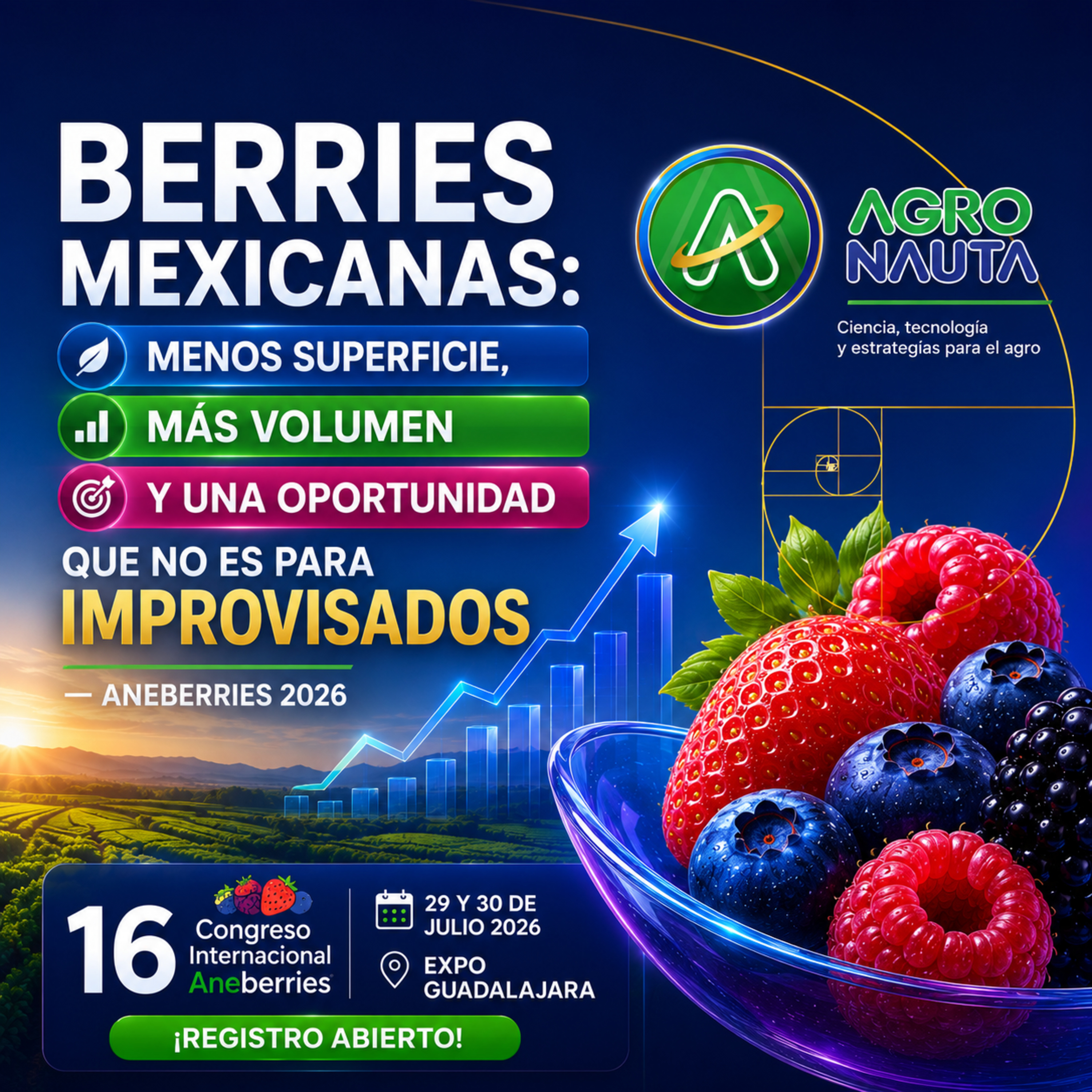 Berries: menos superficie, más volumen y oportunidad no para improvisados — Aneberries 2026