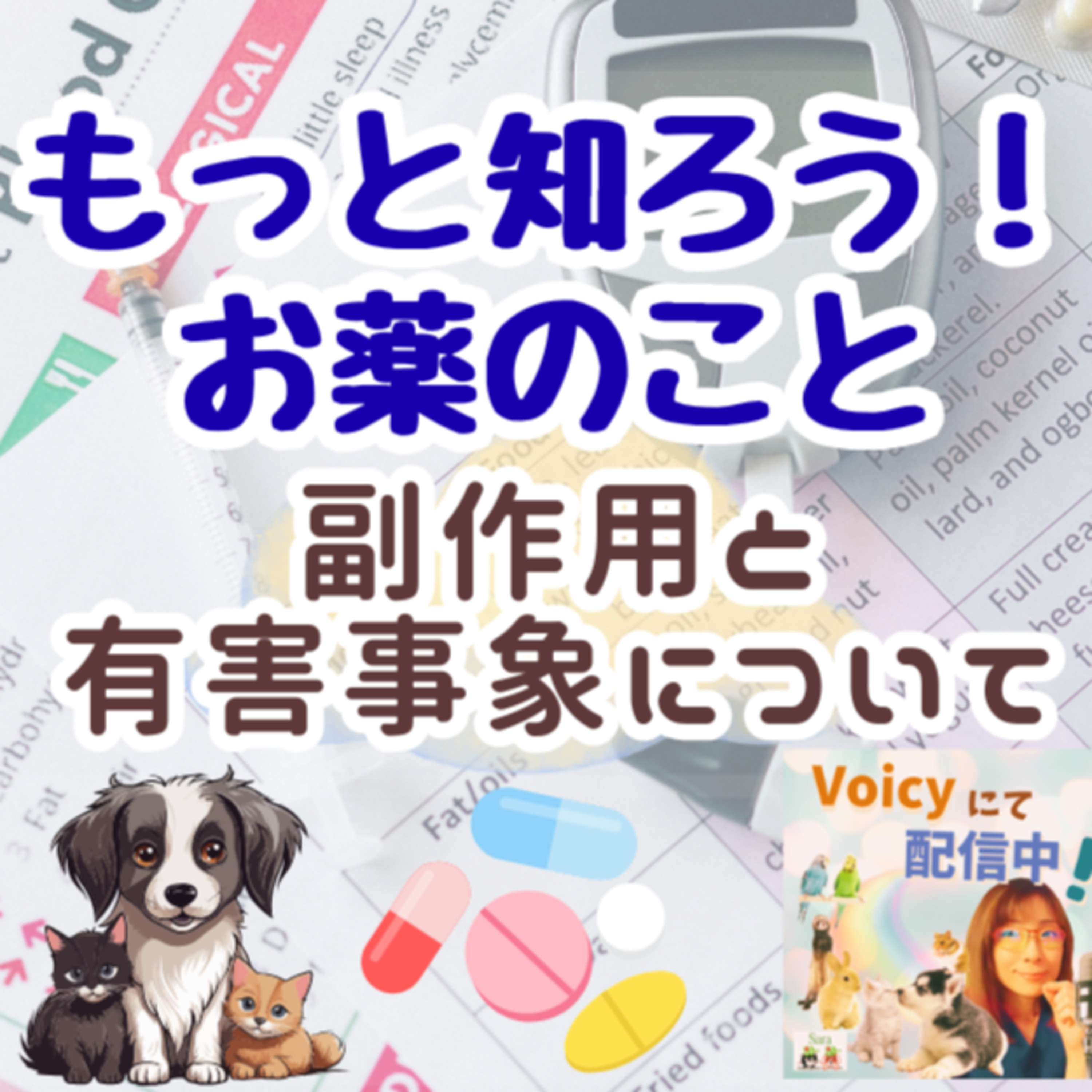 一般公開🍀もっと知ろう！お薬のこと（副作用と有害事象🐶🐱) episode artwork