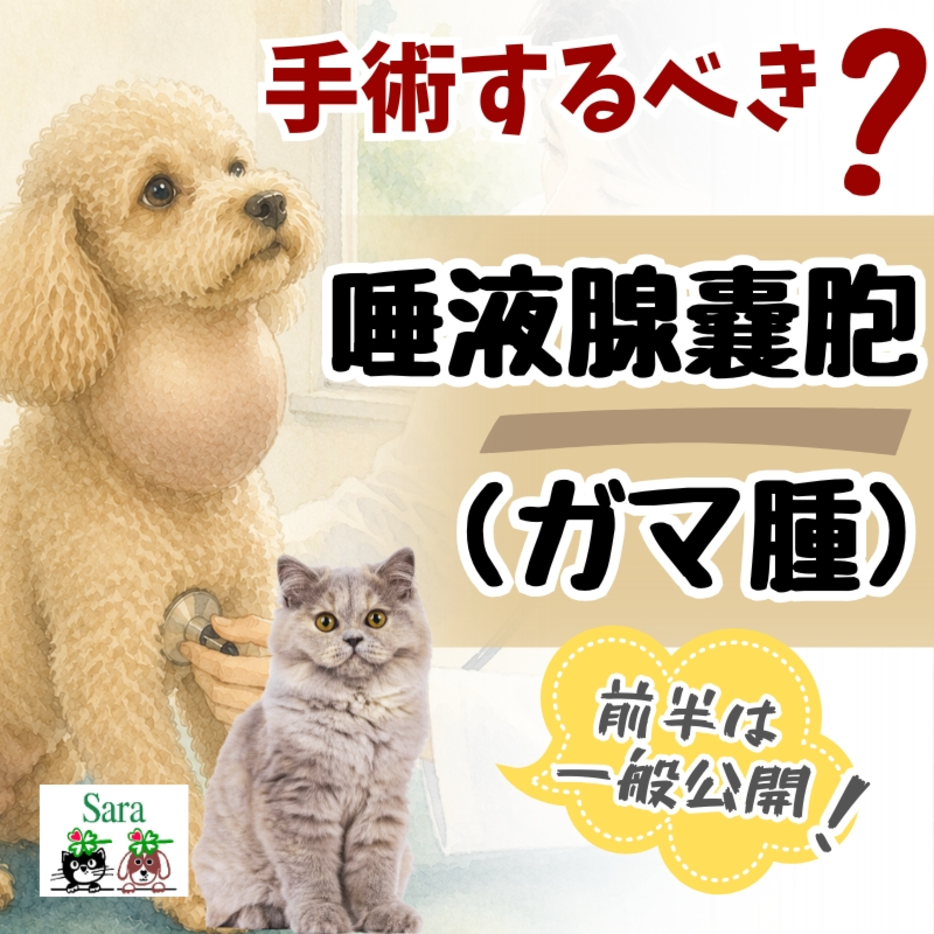 首・耳の下が腫れ：ガマ種(唾液腺嚢胞)は手術するべき？ episode artwork