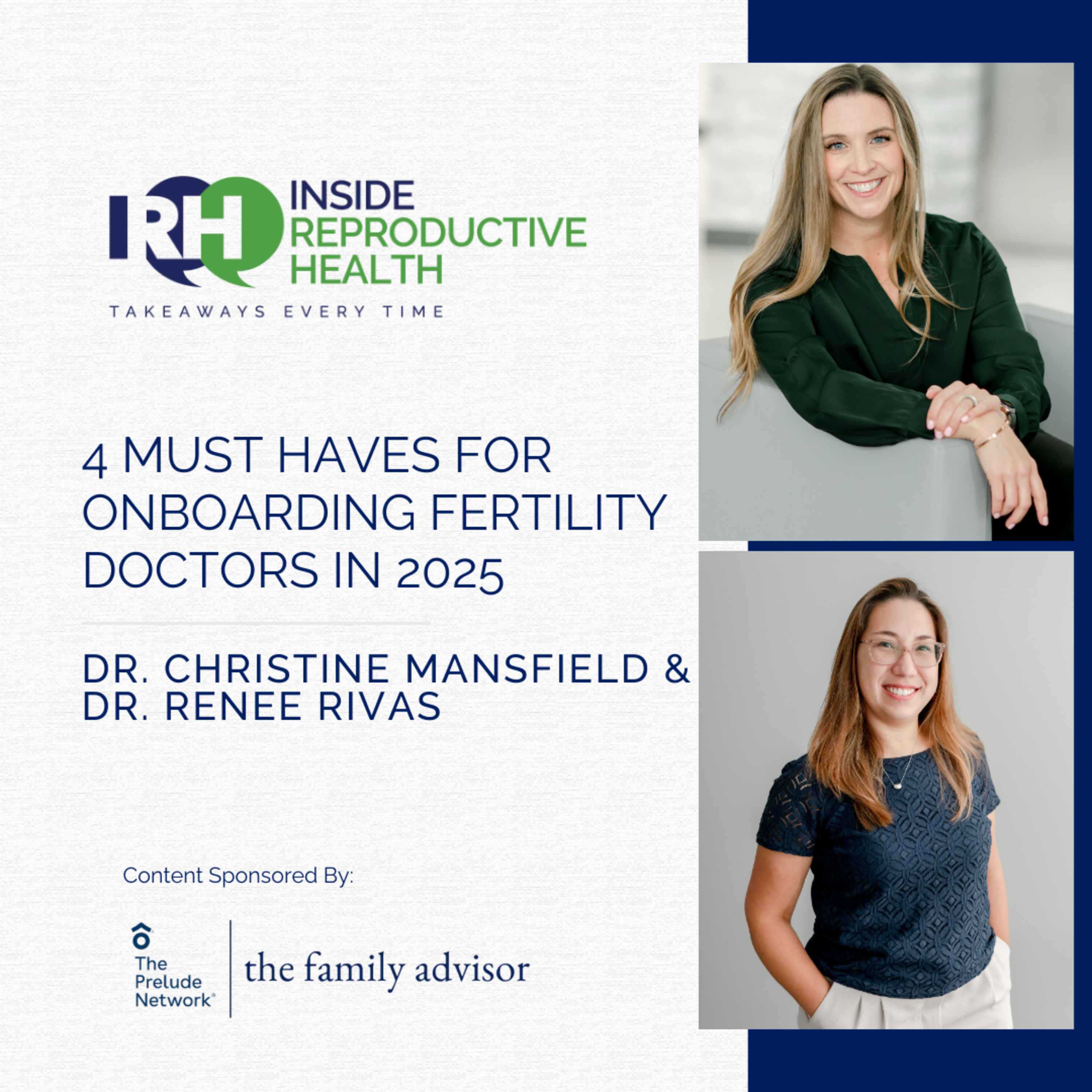 239 4 Must Haves for Onboarding Fertility Doctors in 2025. Dr. Christine Mansfield and Dr. Renee Rivas episode artwork