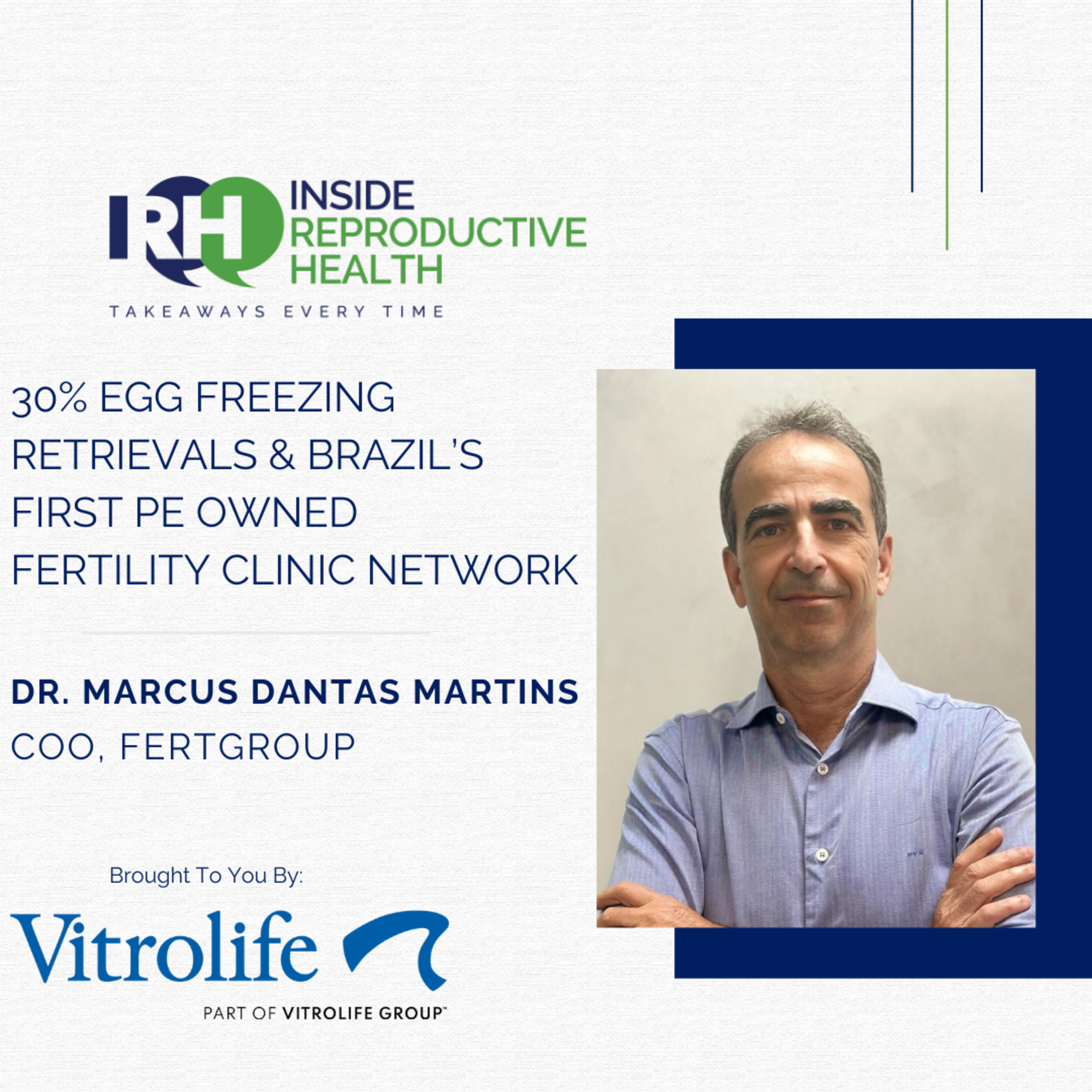 243 30% Egg Freezing Retrievals & Brazil's First PE Owned Fertility Clinic Network. Dr. Marcus Dantas Martins episode artwork
