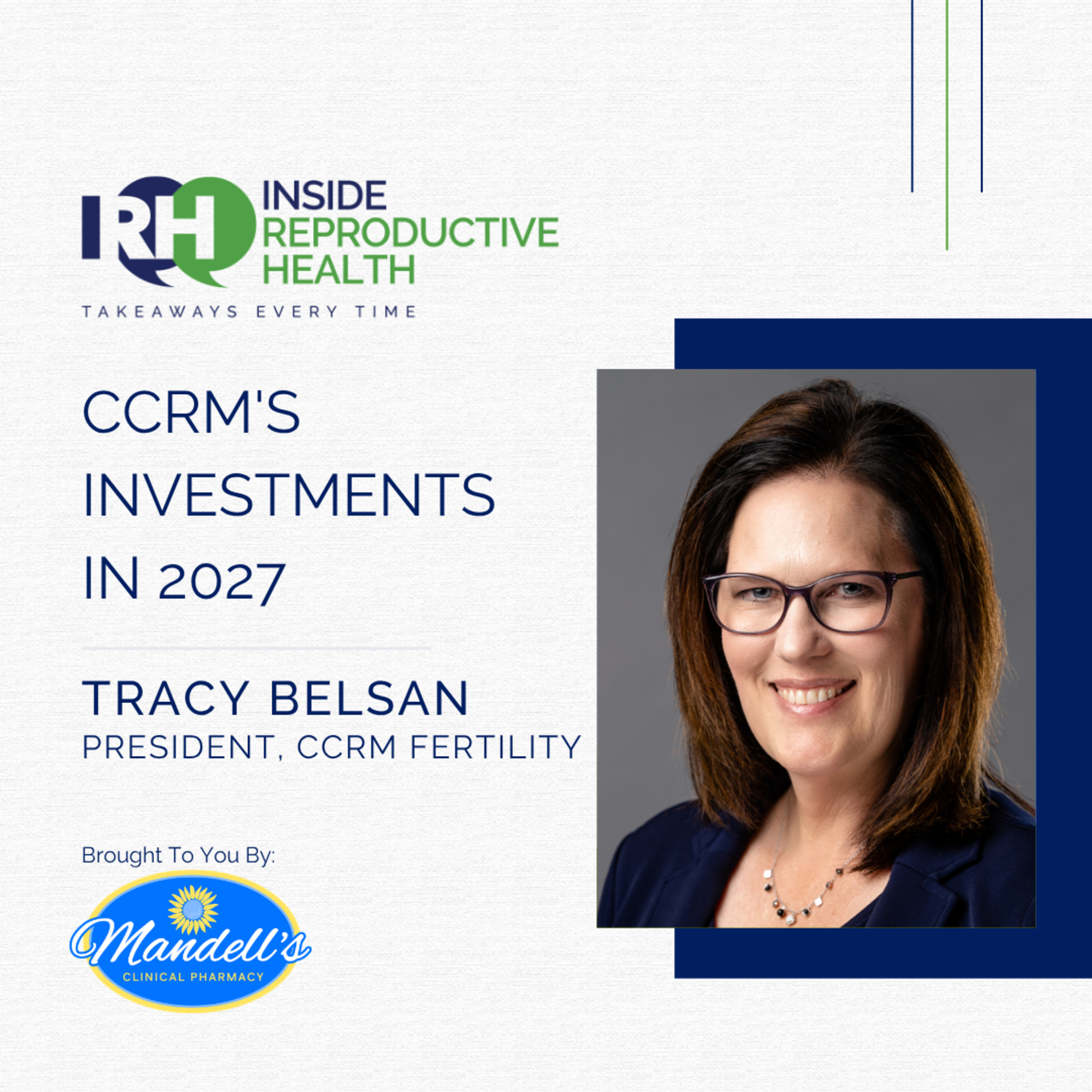 285 CCRM's Investments in 2027. Tracy Belsan