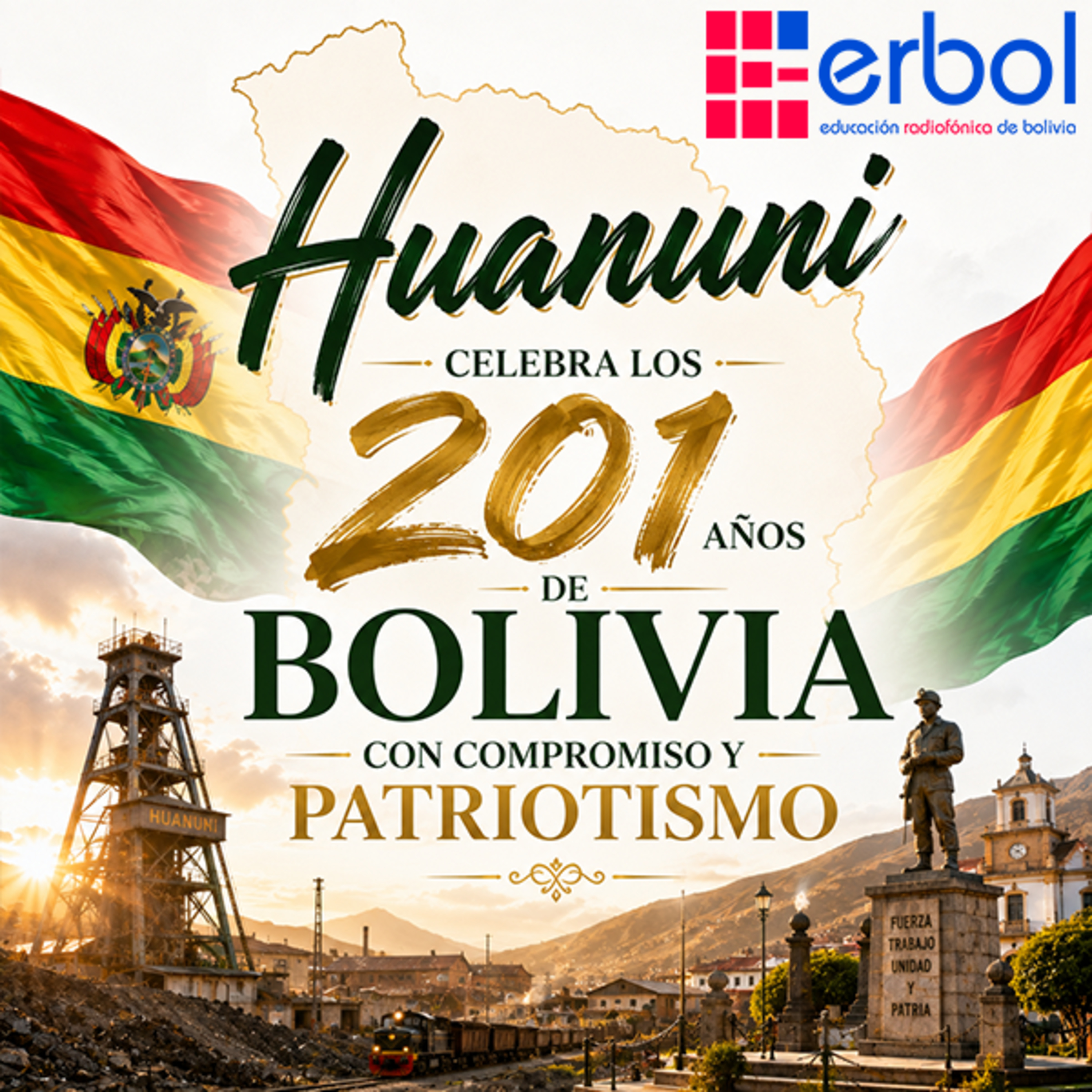 Huanuni celebra los 201 años de Bolivia con compromiso y patriotismo episode artwork