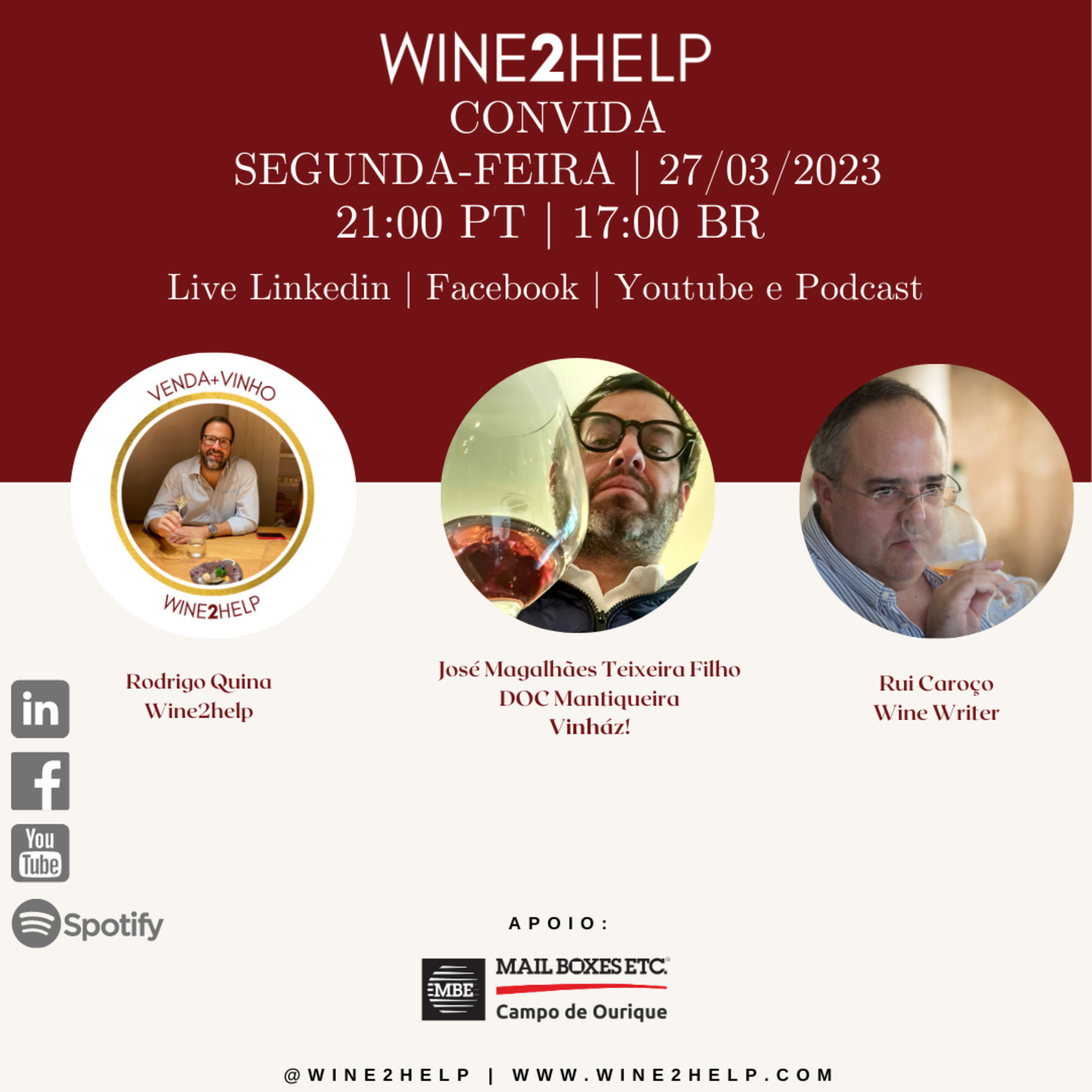 Vinho, Mercado, Vendas e Negócios - Wine2Help - Podcast por Rodrigo Quina