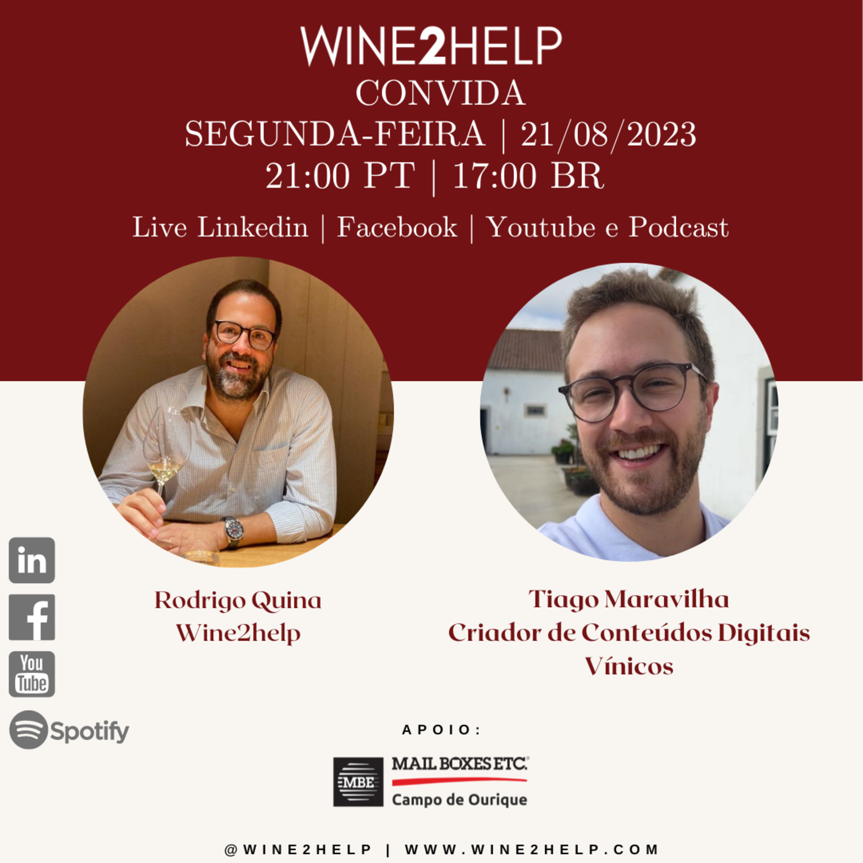 Vinho, Mercado, Vendas e Negócios - Wine2Help - Podcast por Rodrigo Quina