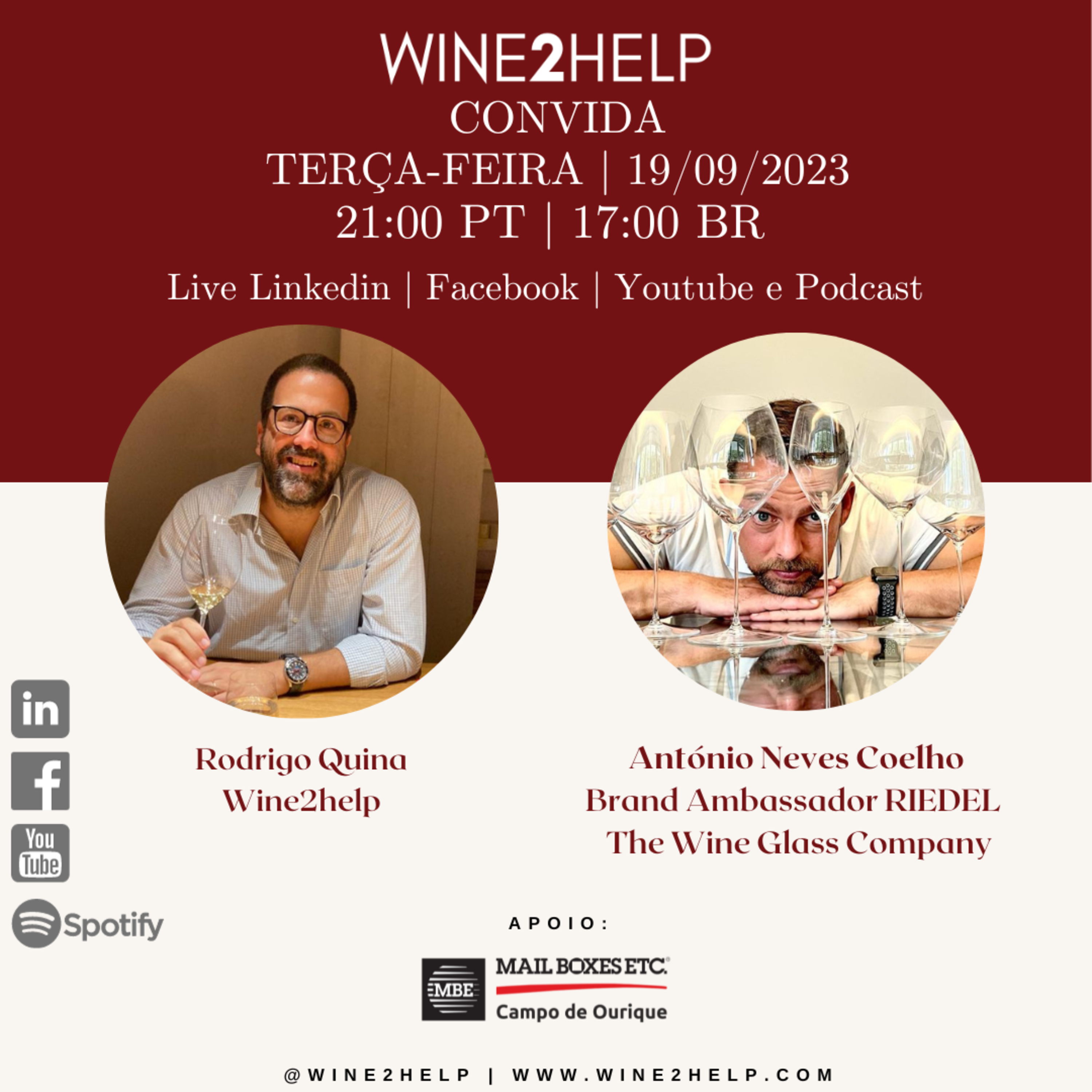 Vinho, Mercado, Vendas e Negócios - Wine2Help - Podcast por Rodrigo Quina