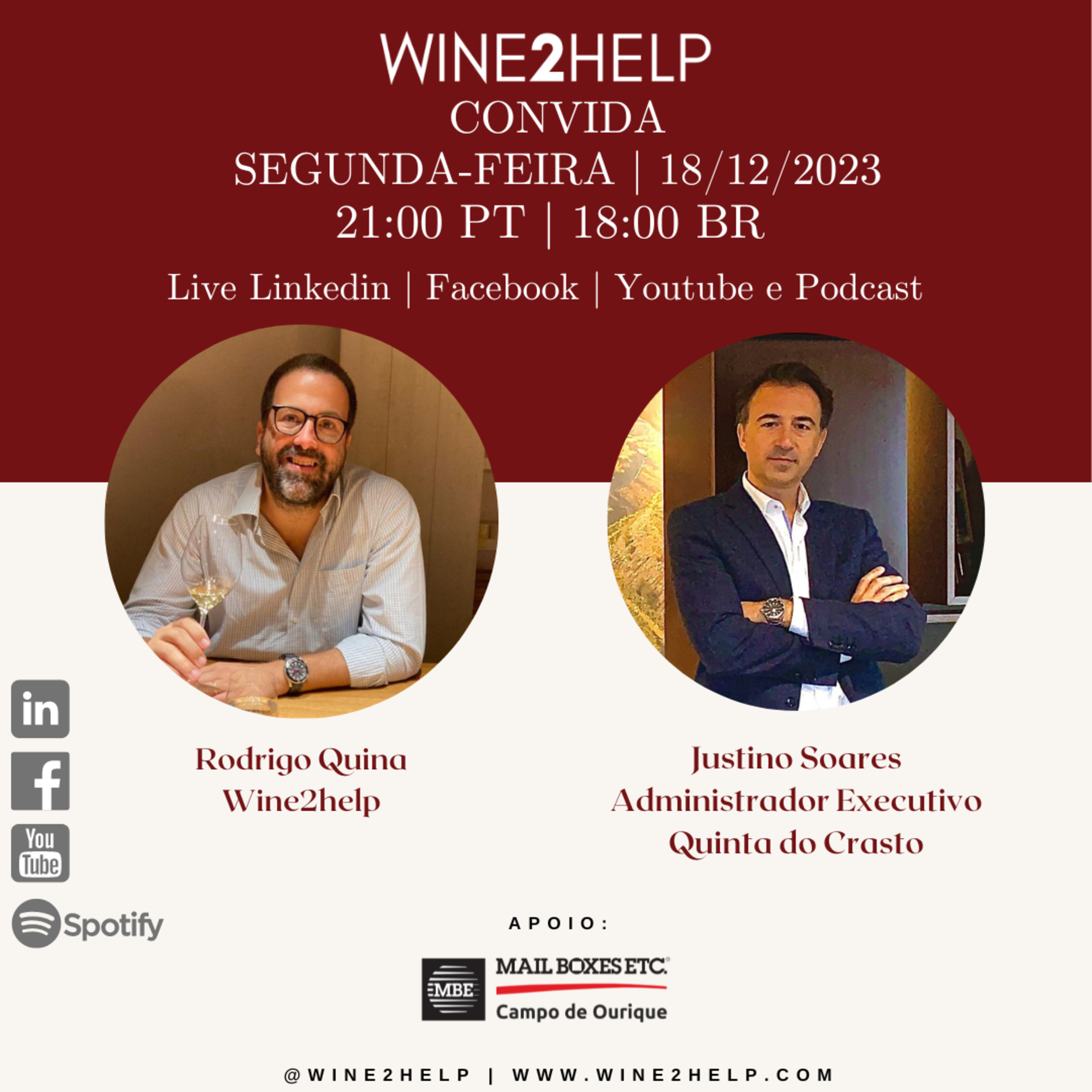 Vinho, Mercado, Vendas e Negócios - Wine2Help - Podcast por Rodrigo Quina