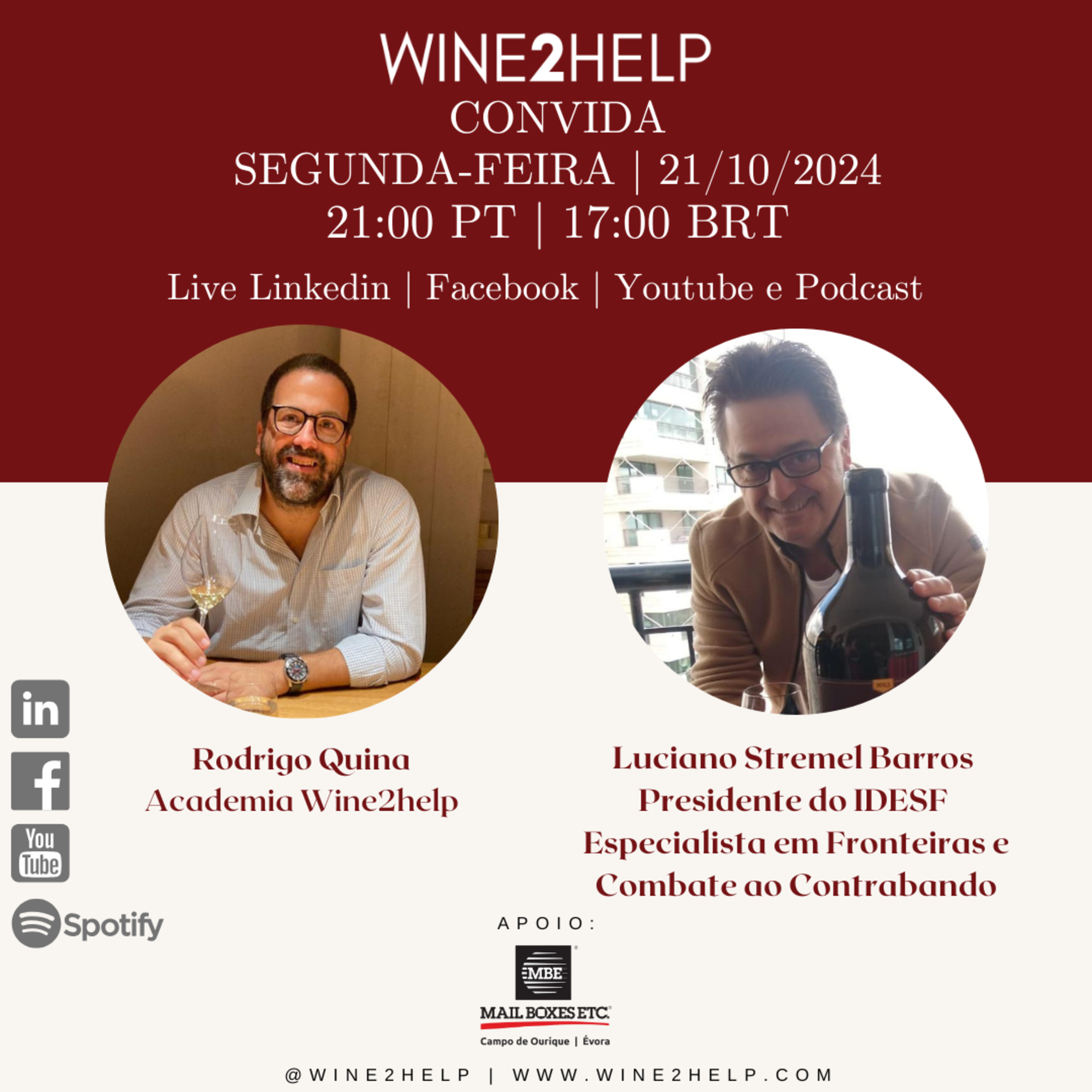 Vinho, Mercado, Vendas e Negócios - Wine2Help - Podcast por Rodrigo Quina
