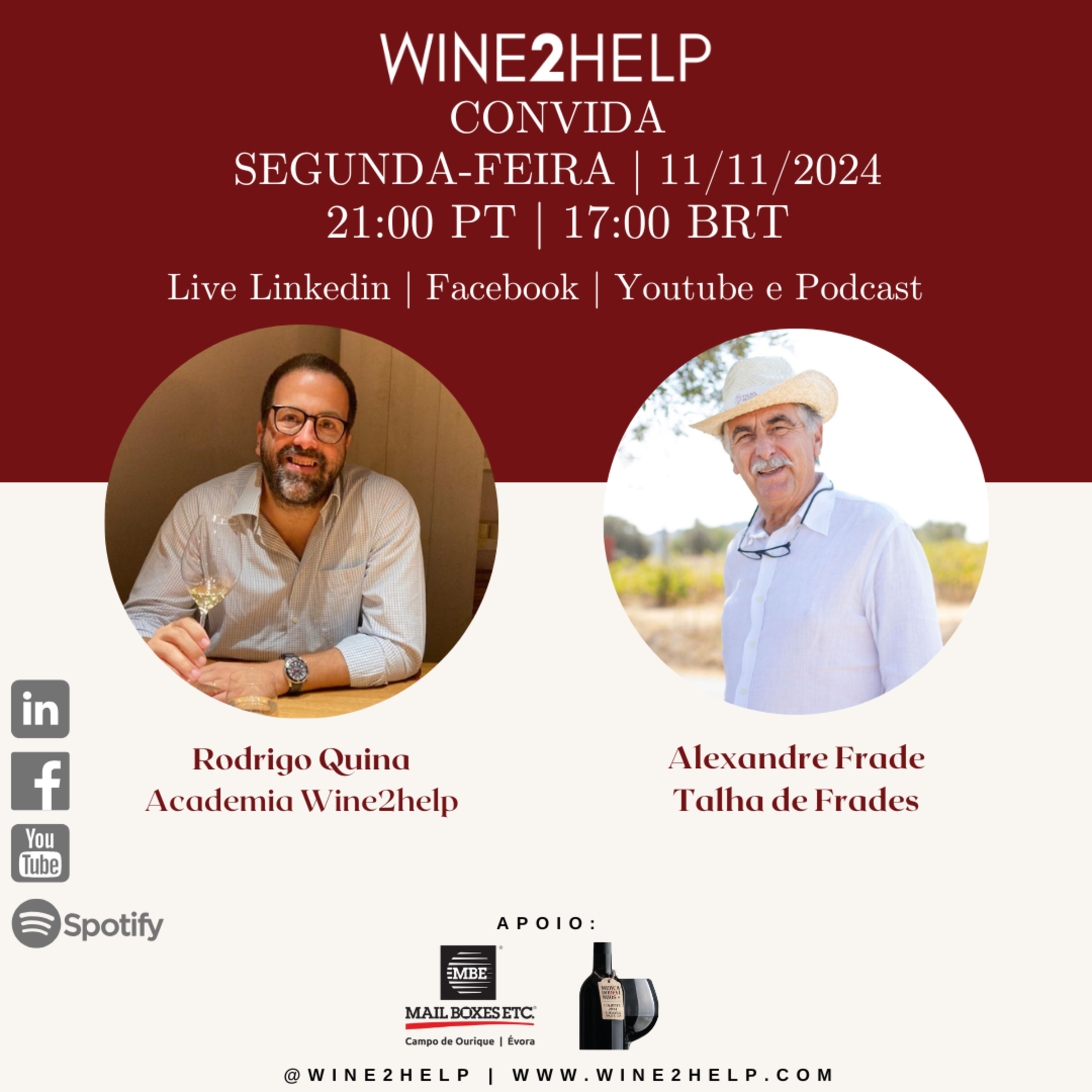 Vinho, Mercado, Vendas e Negócios - Wine2Help - Podcast por Rodrigo Quina