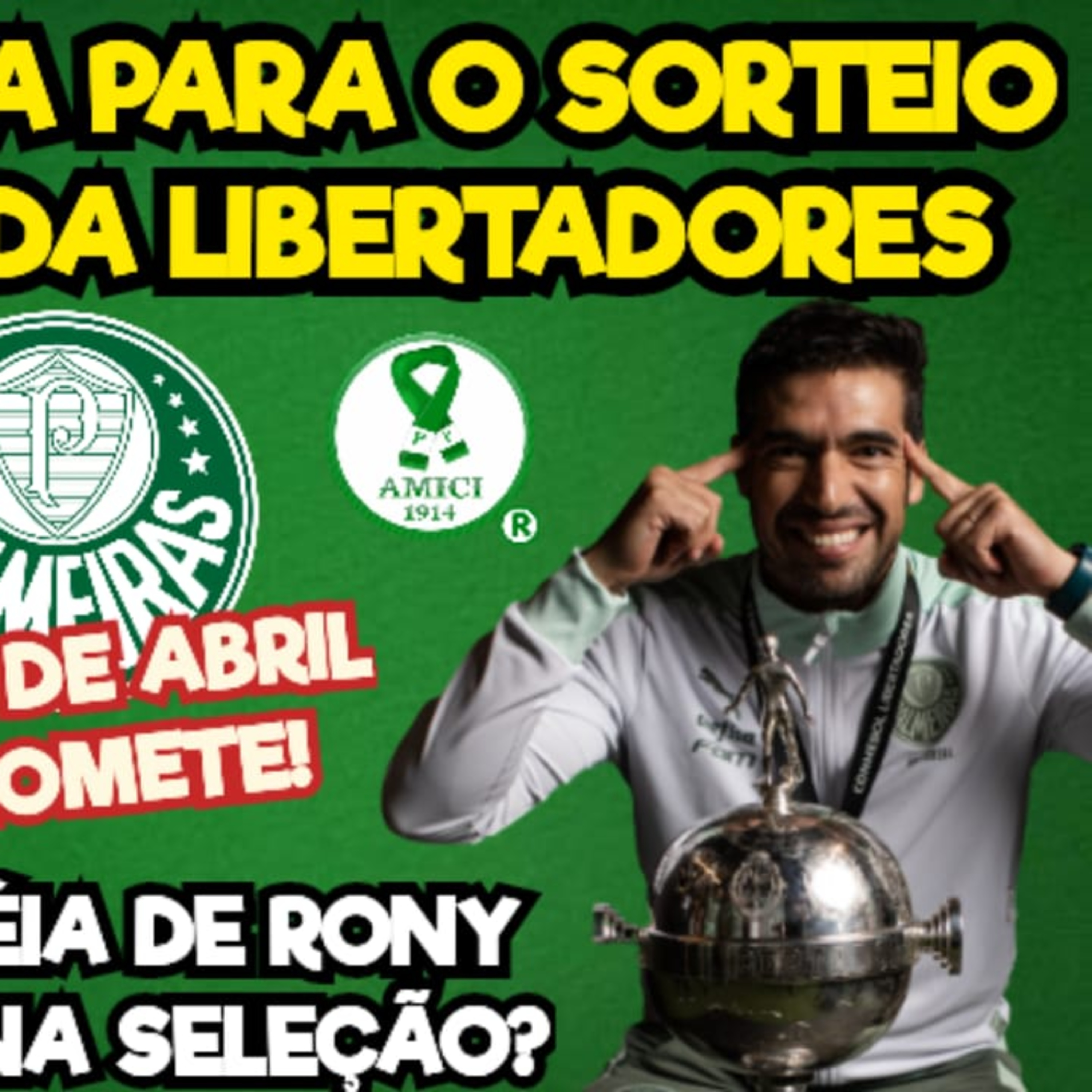 AO VIVO _ SORTEIO DA FASE DE GRUPOS DA LIBERTADORES _ PALMEIRENSES NA SELEÇÃO _ CALENDÁRIO DE ABRIL