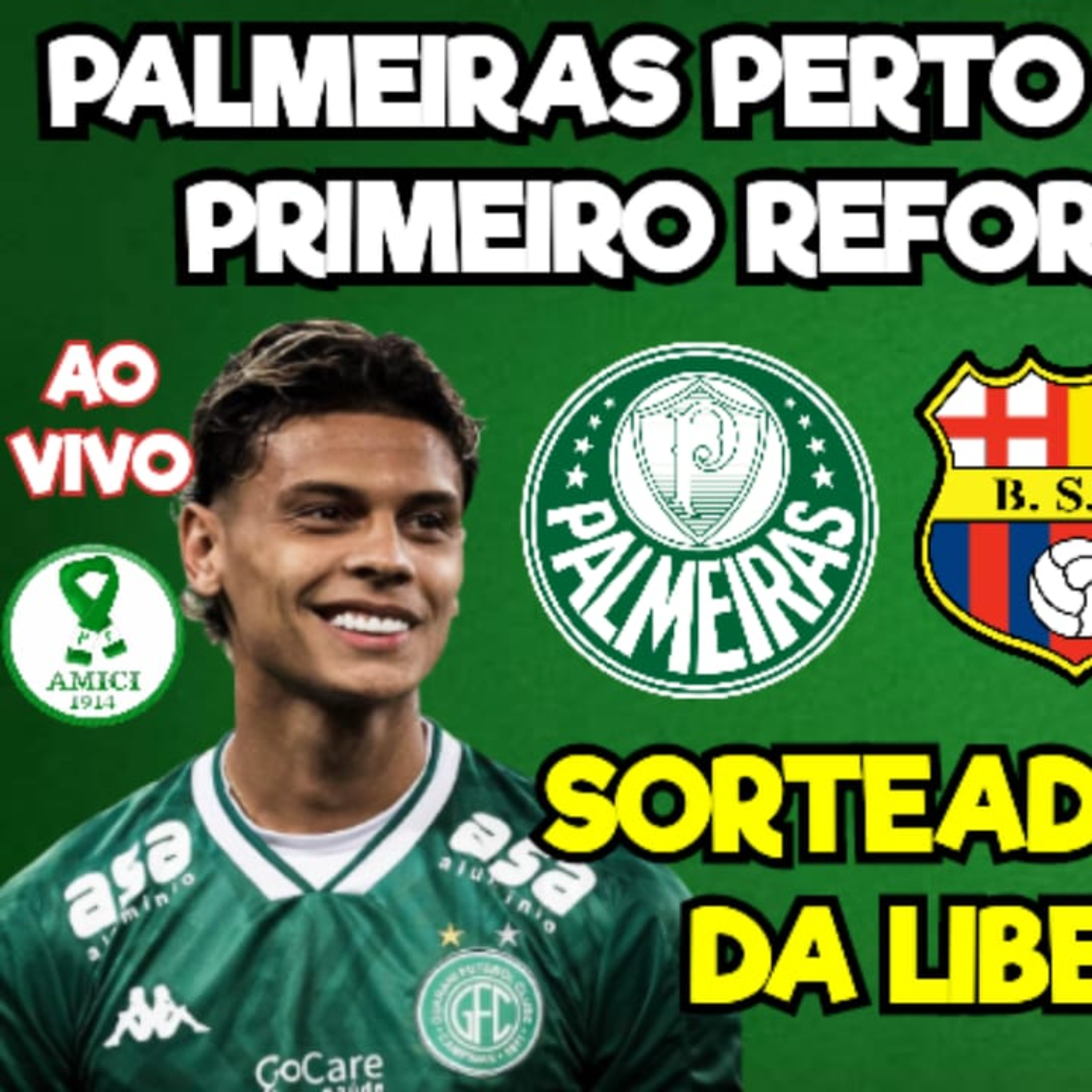 AO VIVO _ PALMEIRAS PERTO DE ANUNCIAR PRIMEIRO REFORÇO _ SORTEADO OS GRUPOS DA LIBERTADORES