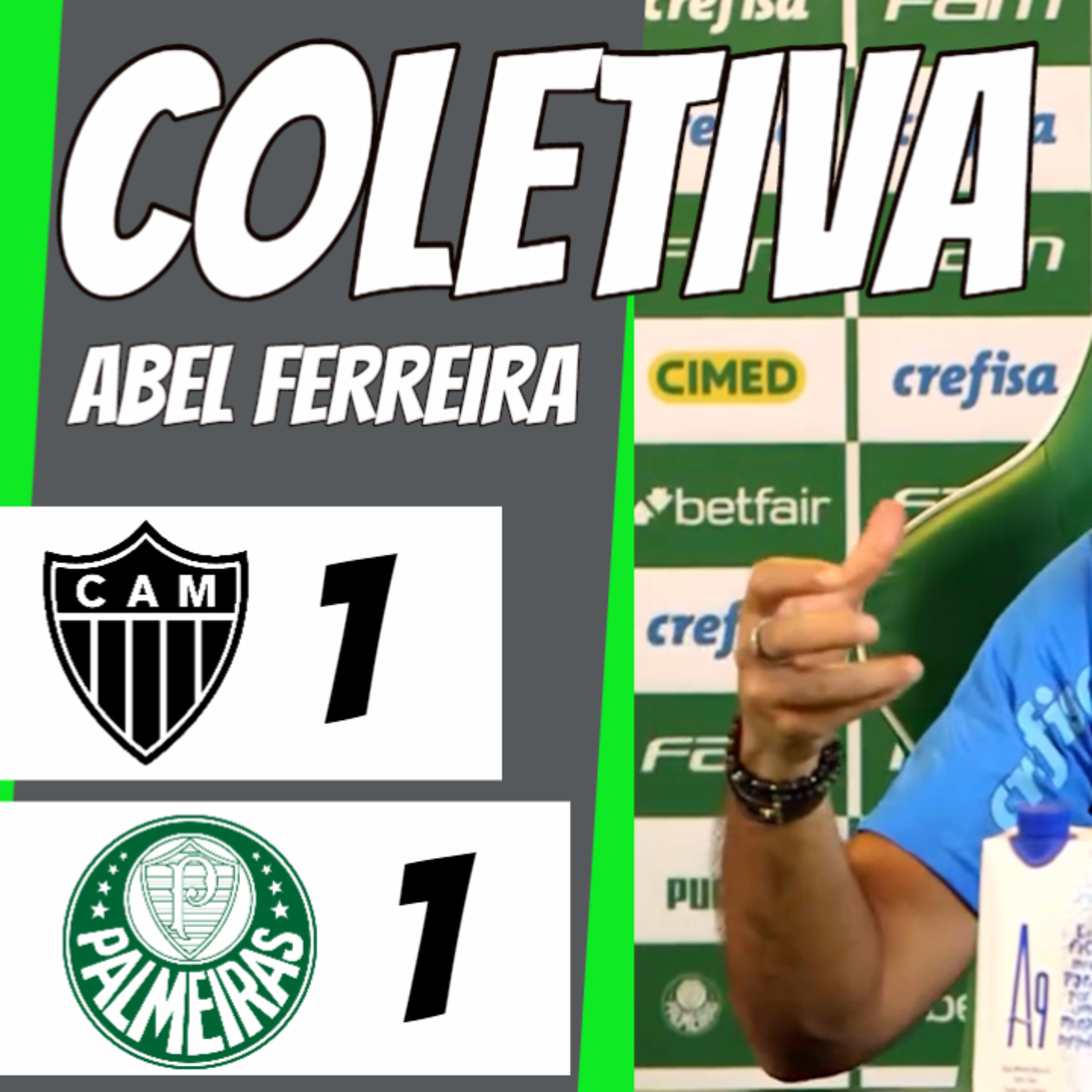 COLETIVA ABEL FERREIRA _ PÓS-JOGO _ ATLÉTICO-MG 1 x 1 PALMEIRAS _ BRASILEIRÃO 2023 _ AO VIVO