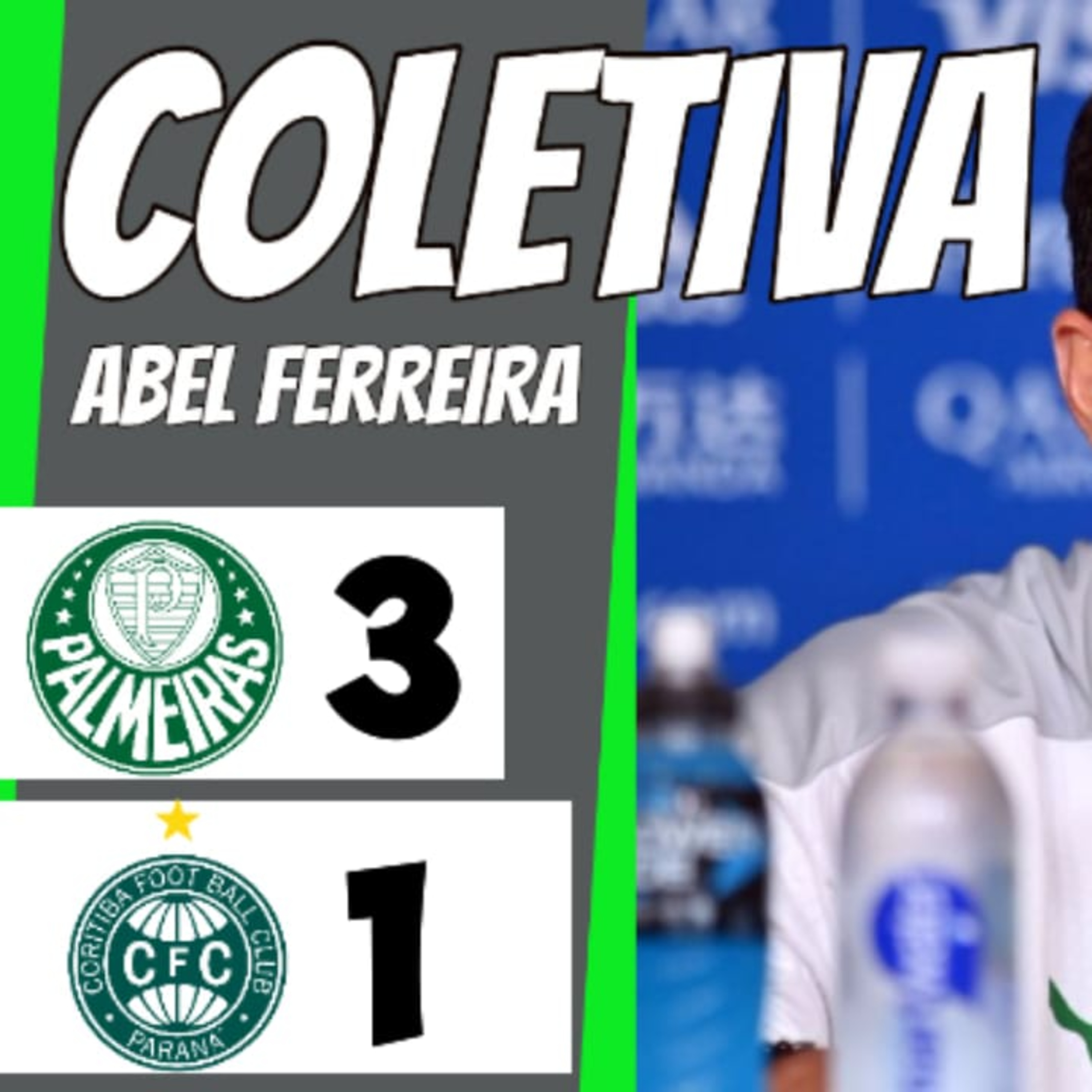 COLETIVA ABEL FERREIRA _ PÓS-JOGO _ PALMEIRAS 3 x 1 CORITIBA _ BRASILEIRÃO 2023 _ AO VIVO