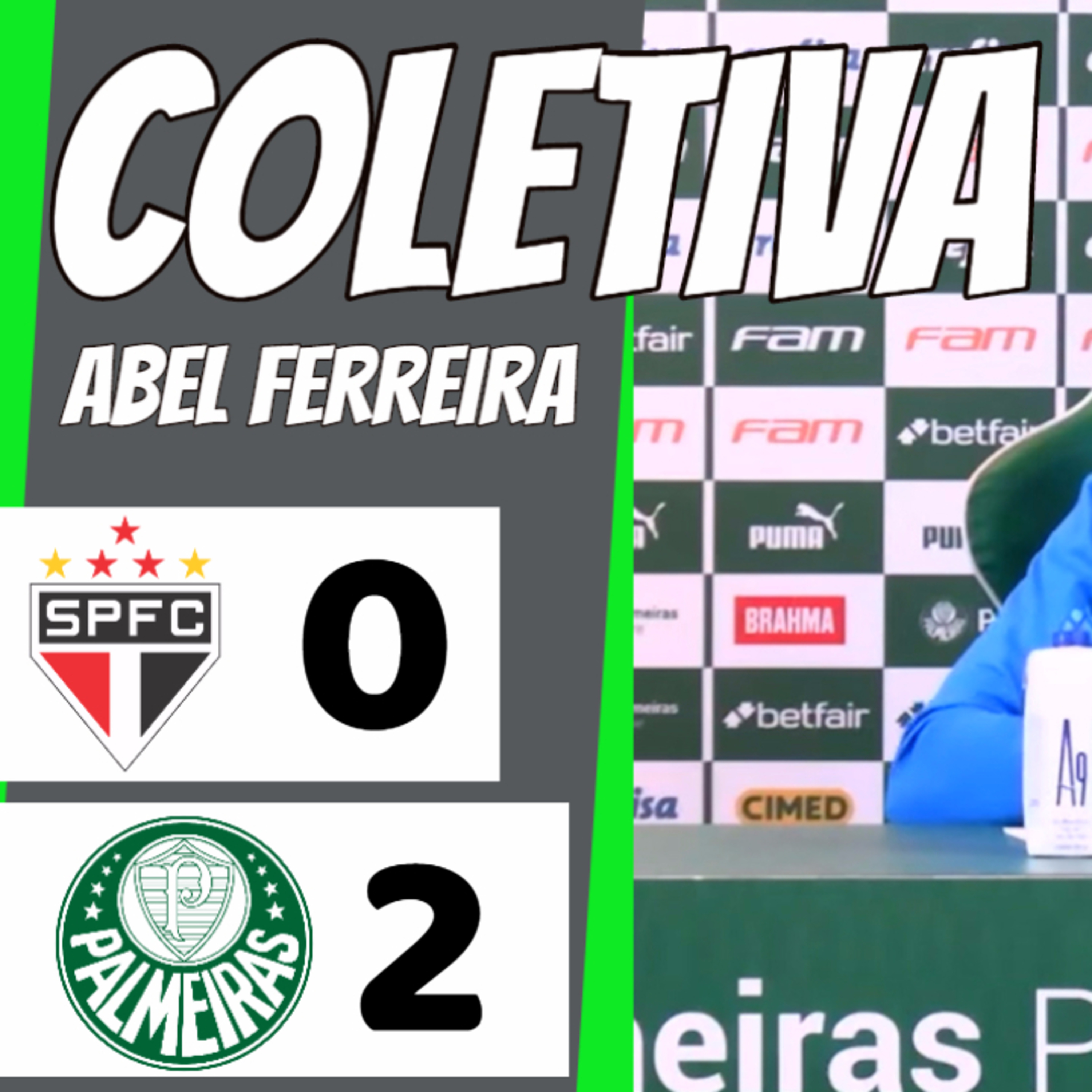 COLETIVA ABEL FERREIRA _ PÓS-JOGO _ SÃO PAULO 0 x 2 PALMEIRAS _ BRASILEIRÃO 2023 _ AO VIVO