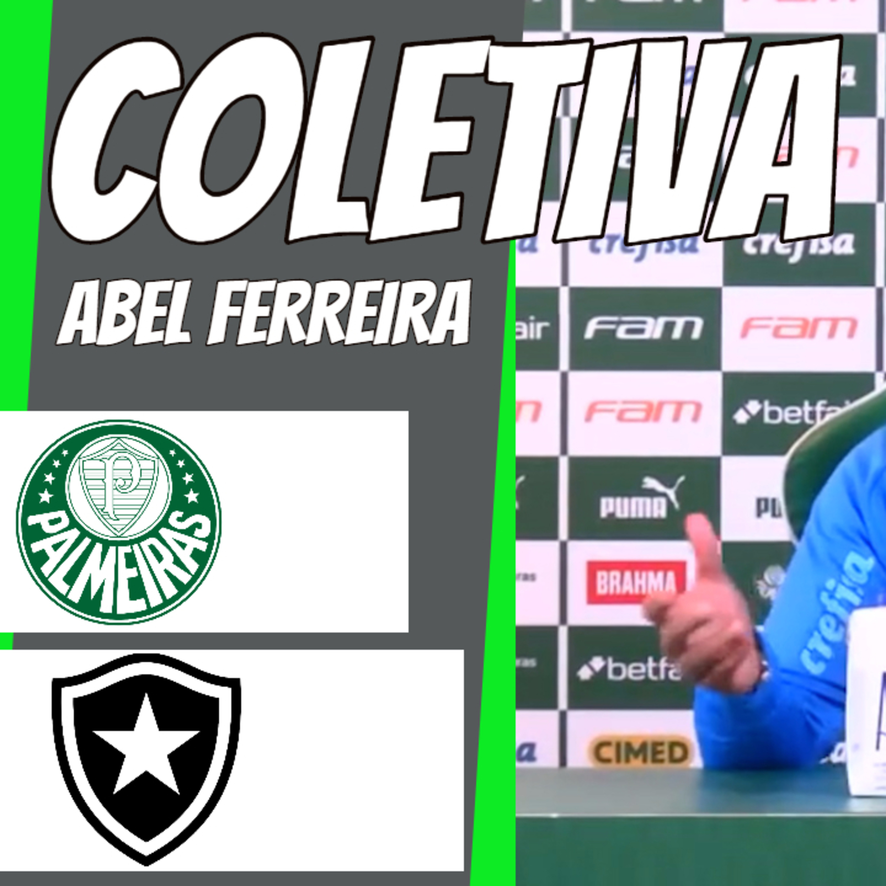 COLETIVA ABEL FERREIRA _ PALMEIRAS x BOTAFOGO _ BRASILEIRÃO 2023 _ AO VIVO