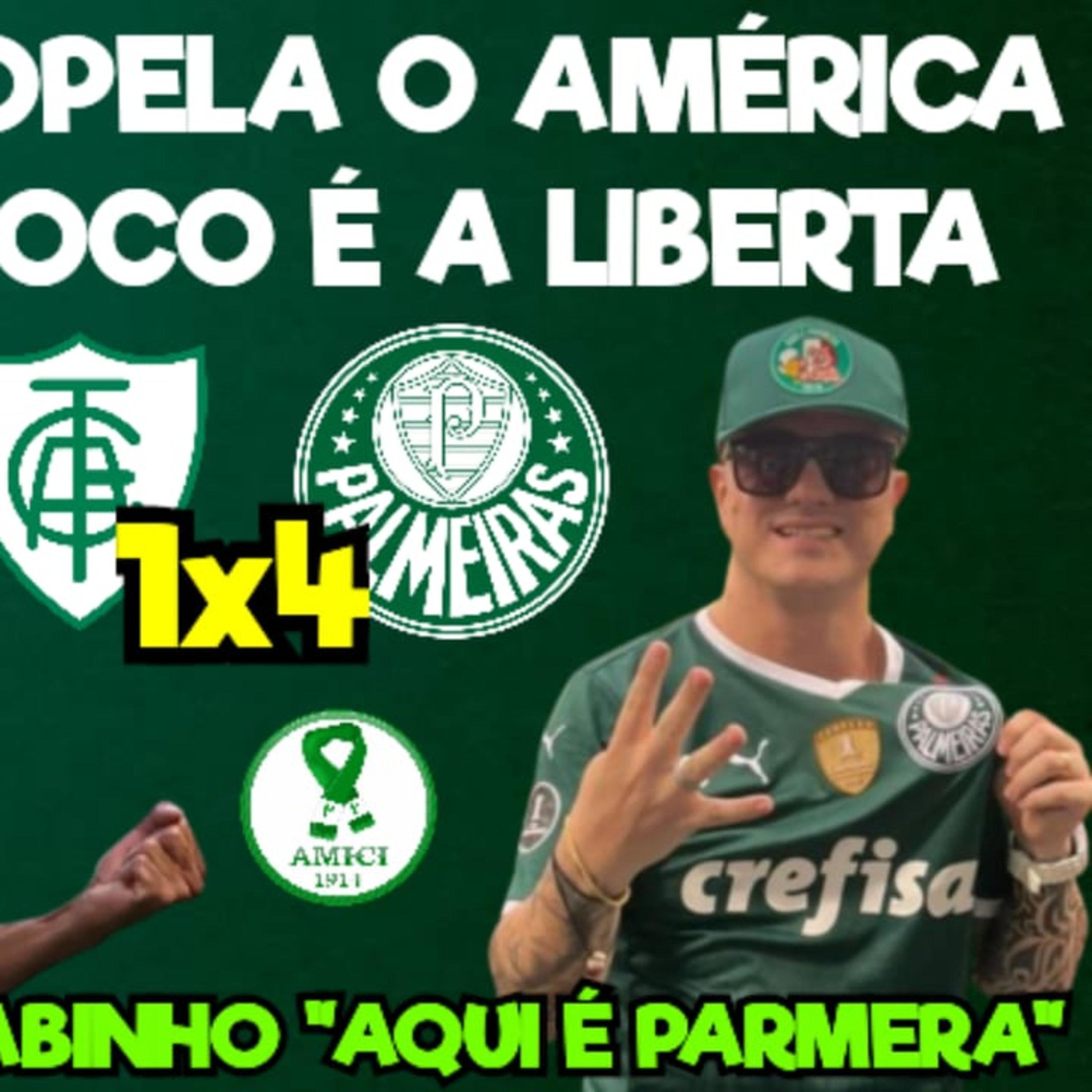 VERDÃO ATROPELA O AMÉRICA NO BRASILEIRO E AGORA VIRA CHAVE PRA LIBERTADORES _ FABINHO AQUI É PARMERA
