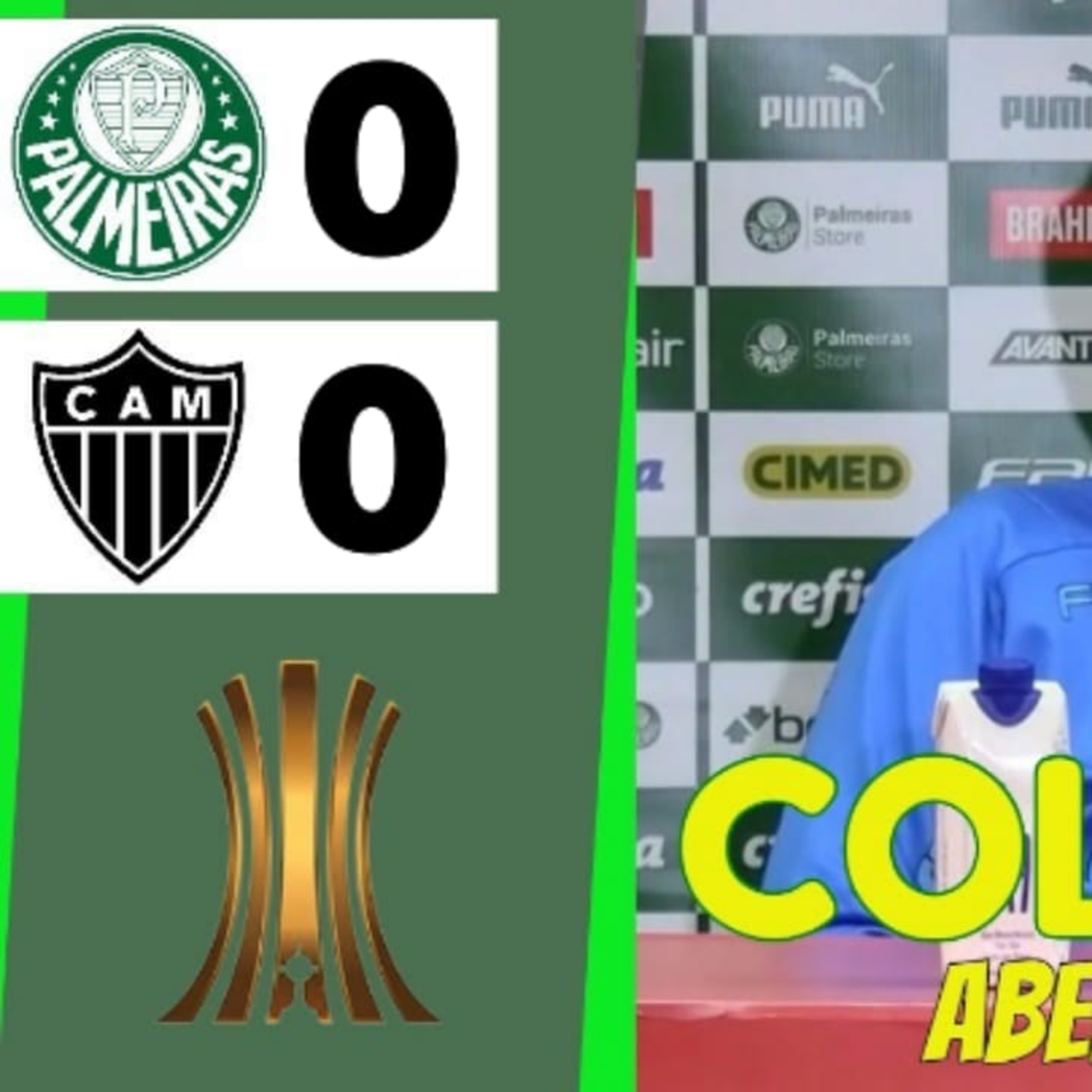 COLETIVA ABEL FERREIRA _ PÓS-JOGO _ PALMEIRAS x ATLÉTICO-MG _ LIBERTADORES 2023 _ AO VIVO