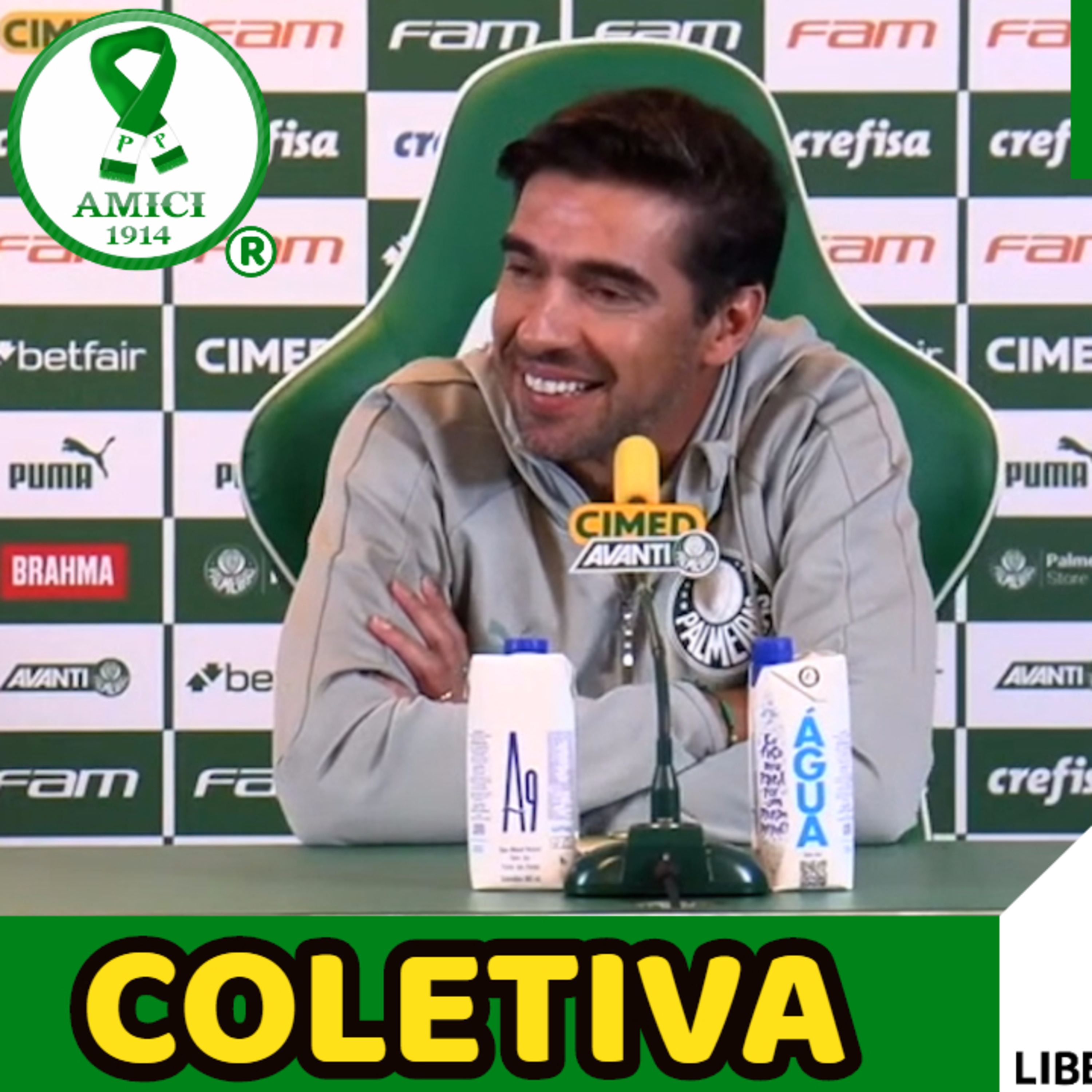 COLETIVA ABEL FERREIRA _ PÓS-JOGO _ DEPORTIVO PEREIRA x PALMEIRAS _ LIBERTADORES 2023 -_ AO VIVO