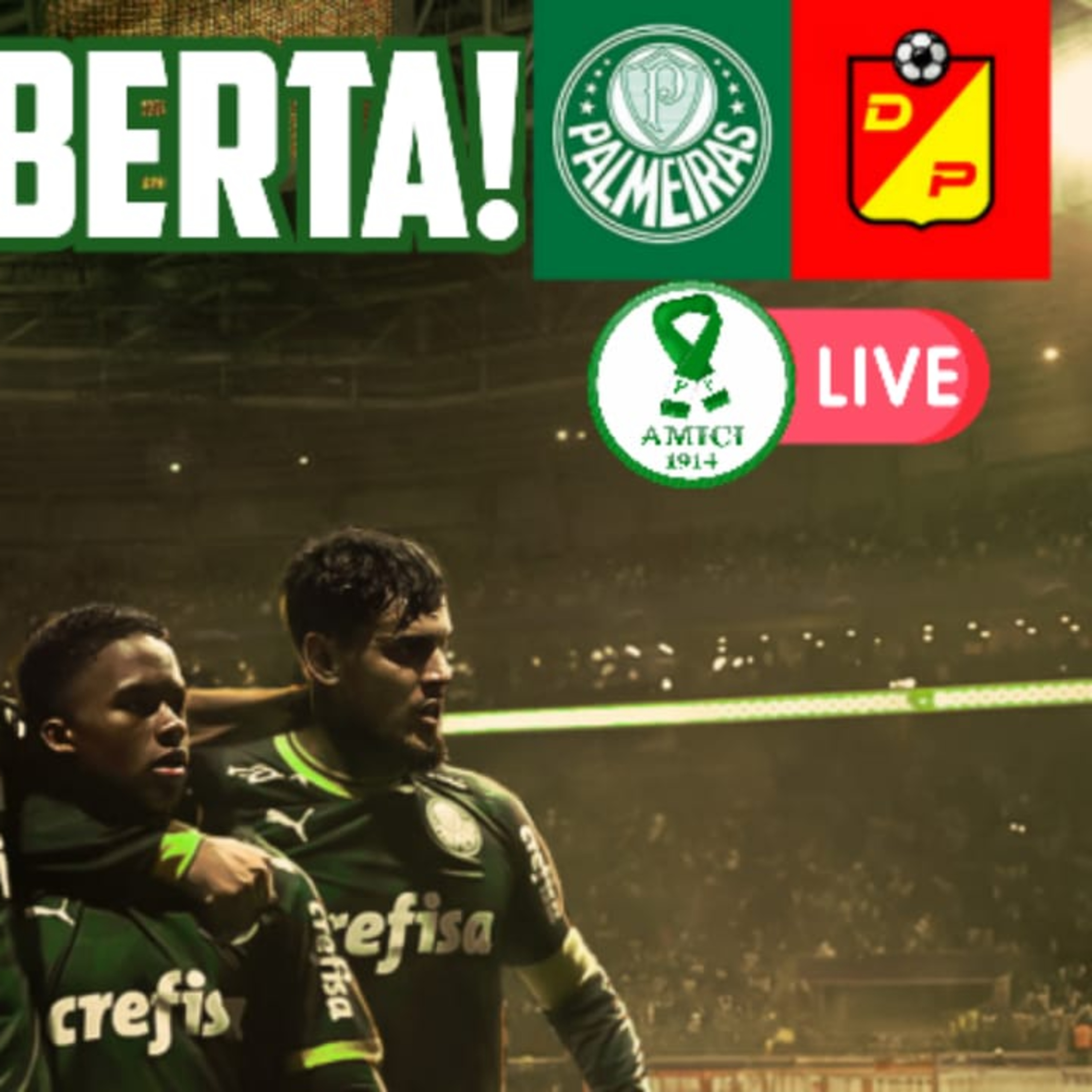 AO VIVO _ É DIA DE LIBERTADORES! PALMEIRAS ENFRENTA O DEPORTIVO PEREIRA PARA CONFIRMAR VAGA NA SEMI