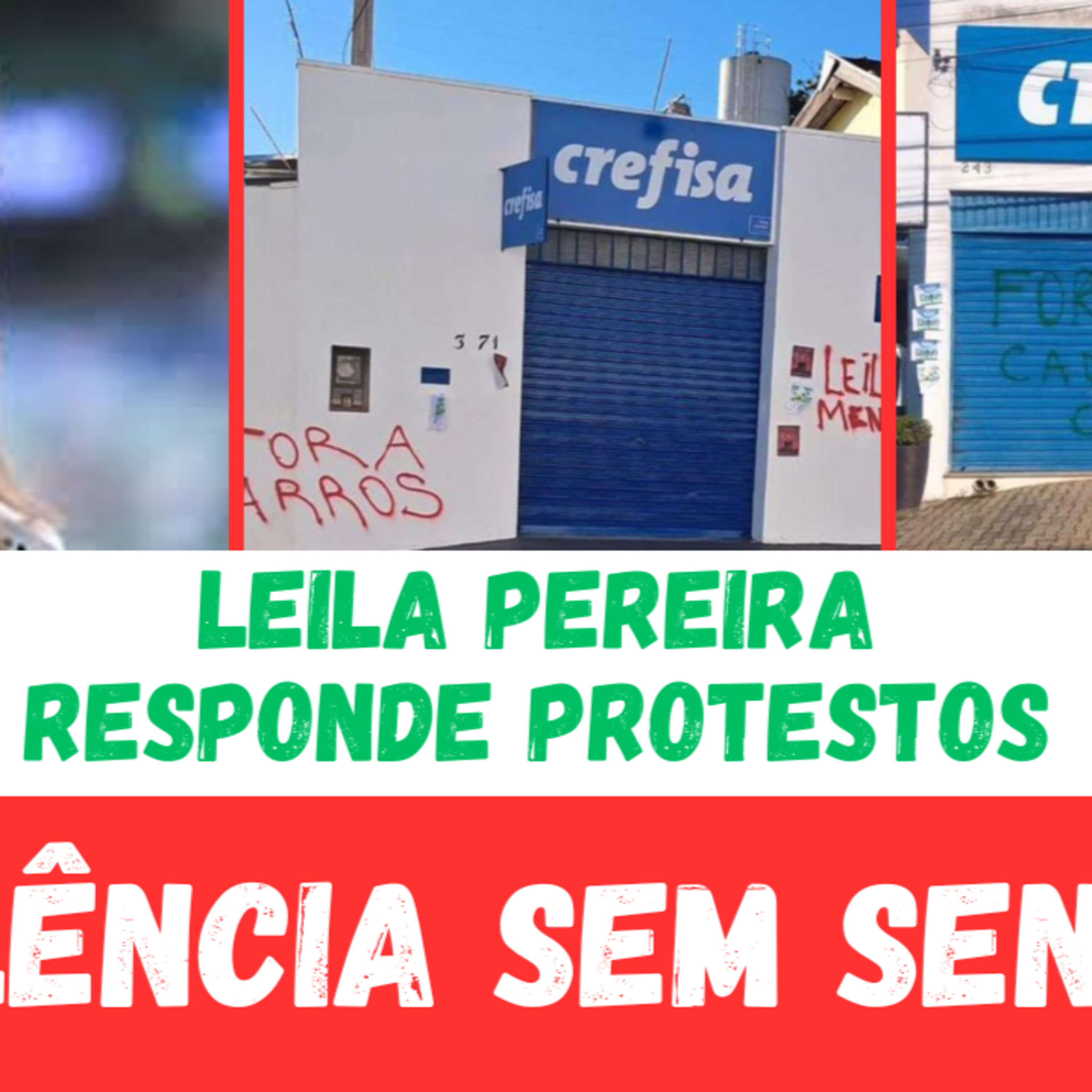 AO VIVO _ LEILA PEREIRA APARECE APÓS SEDES DA CREFISA SEREM PICHADAS COM COBRANÇAS DA TORCIDA