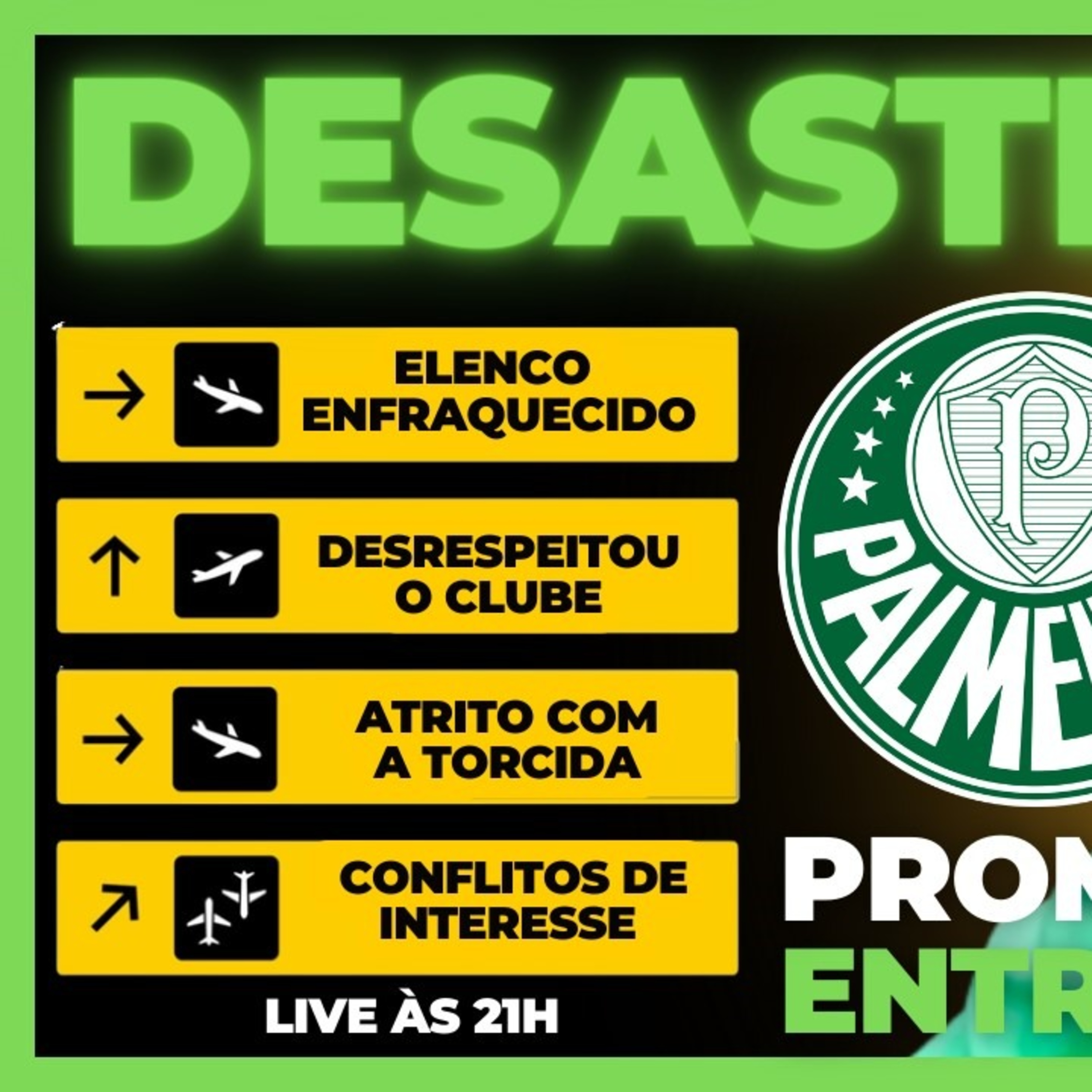 PALMEIRAS VIVE CRISE DENTRO E FORA DE CAMPO E CORRE RISCO DE FICAR DE FORA DA LIBERTADORES 2024 episode artwork