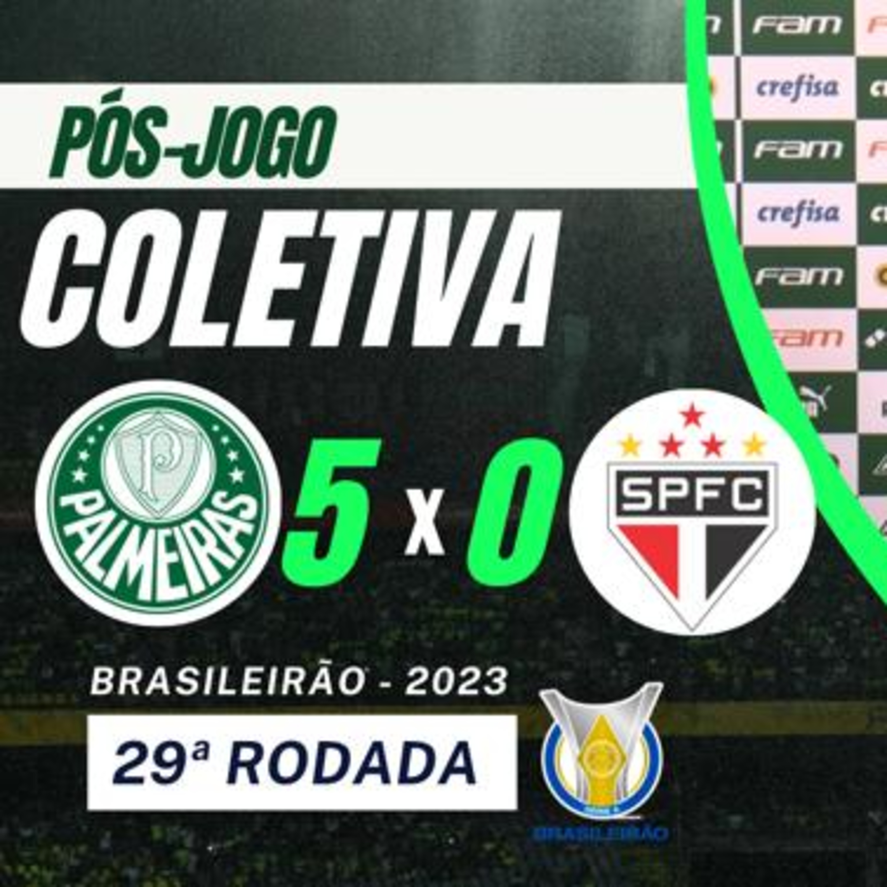 COLETIVA ABEL FERREIRA _ PÓS-JOGO _ PALMEIRAS 1,2,3,4 e 5 x 0 SÃO PAULO _ BRASILEIRÃO 2023 _ AO VIVO