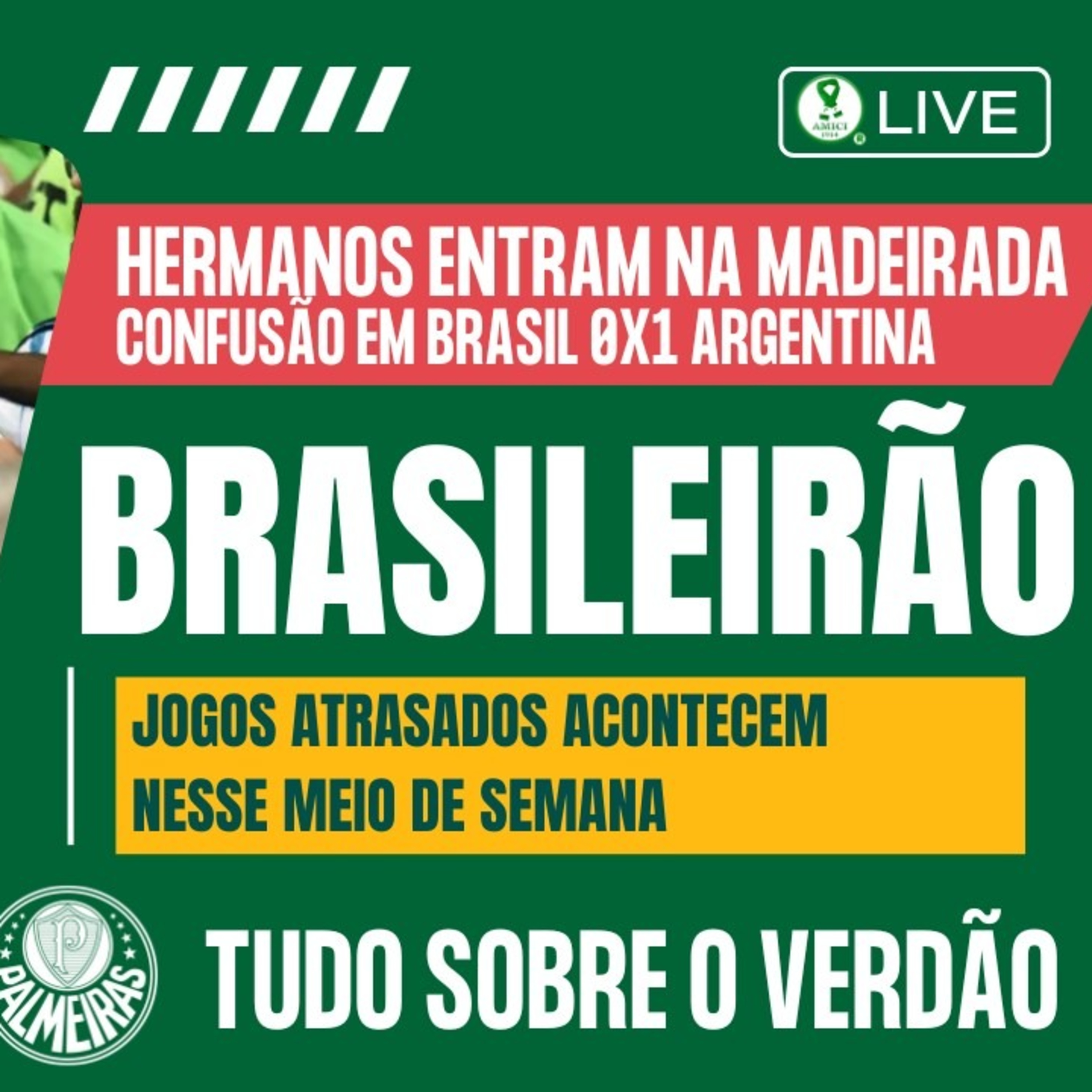 CONFUSÃO EM BRASIL 0X1 ARGENTINA _ SELEÇÃO DO DINIZ É UMA PIADA! RODADA ATRASADA DO BRASILEIRÃO