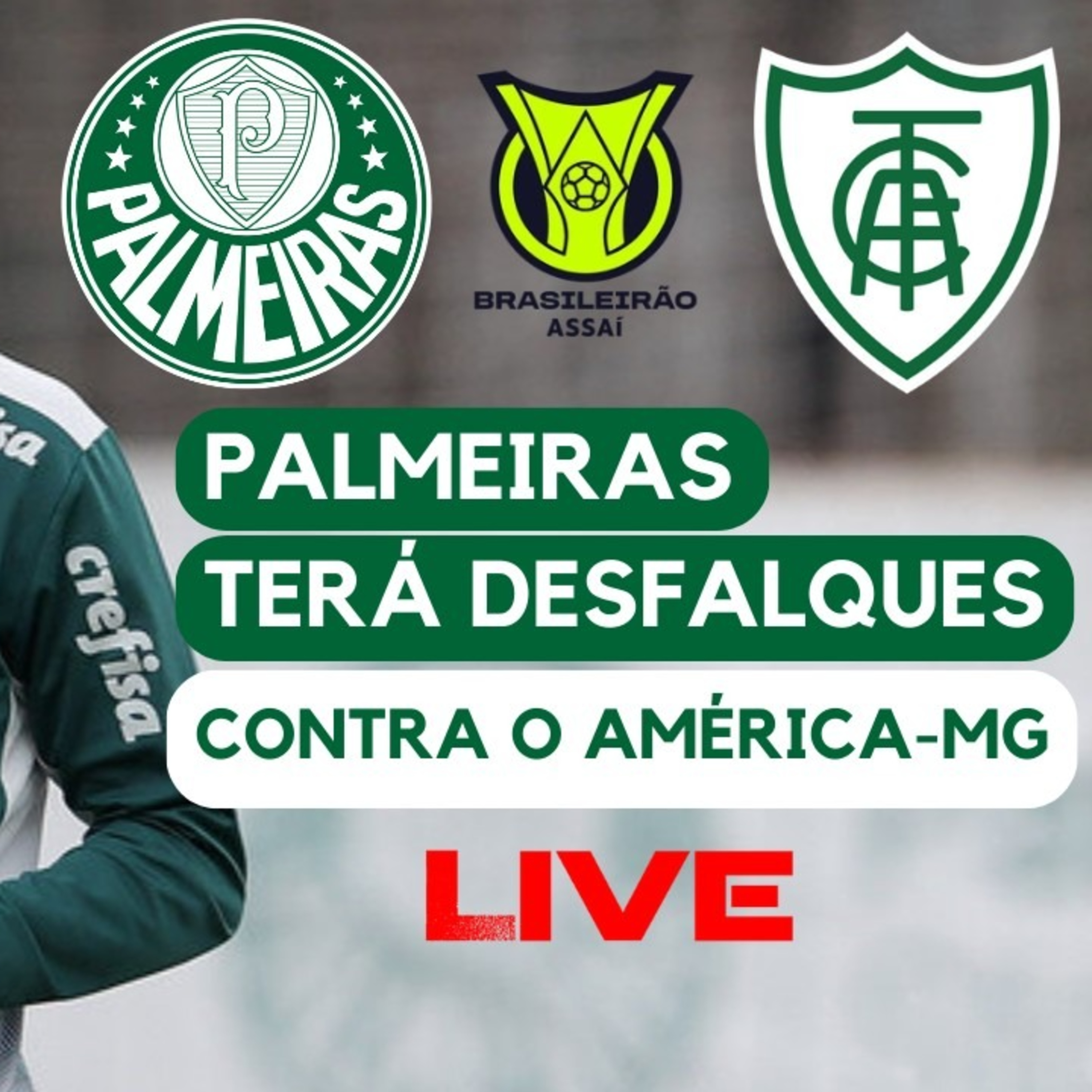 AO VIVO _ PALMEIRA TERÁ DESFALQUES CONTRA O AMÉRICA-MG _ RODADA DECISIVA DO BRASILEIRÃO
