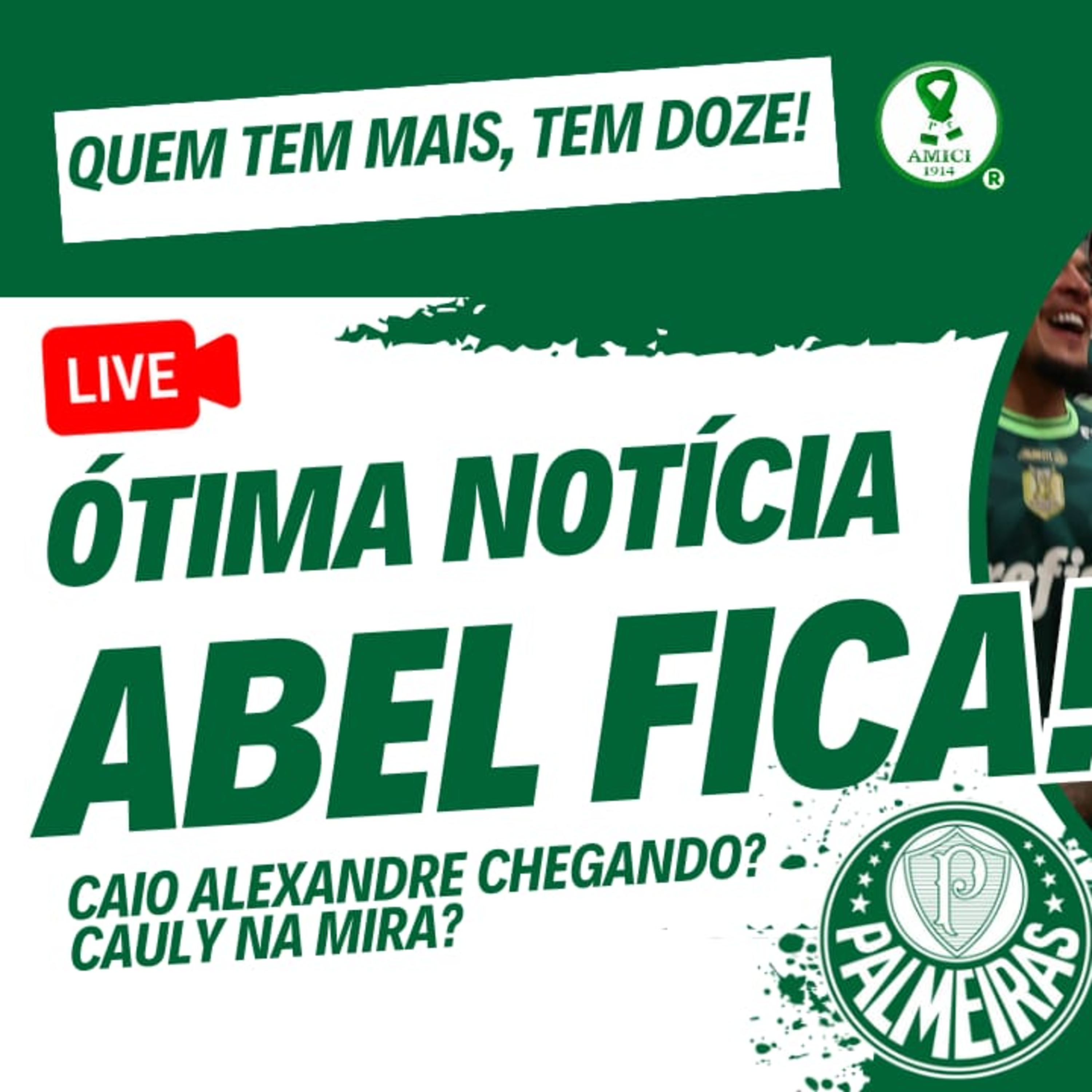 AO VIVO _ ABEL FERREIRA FICA NO PALMEIRAS EM 2024 _ MERCADO DA BOLA