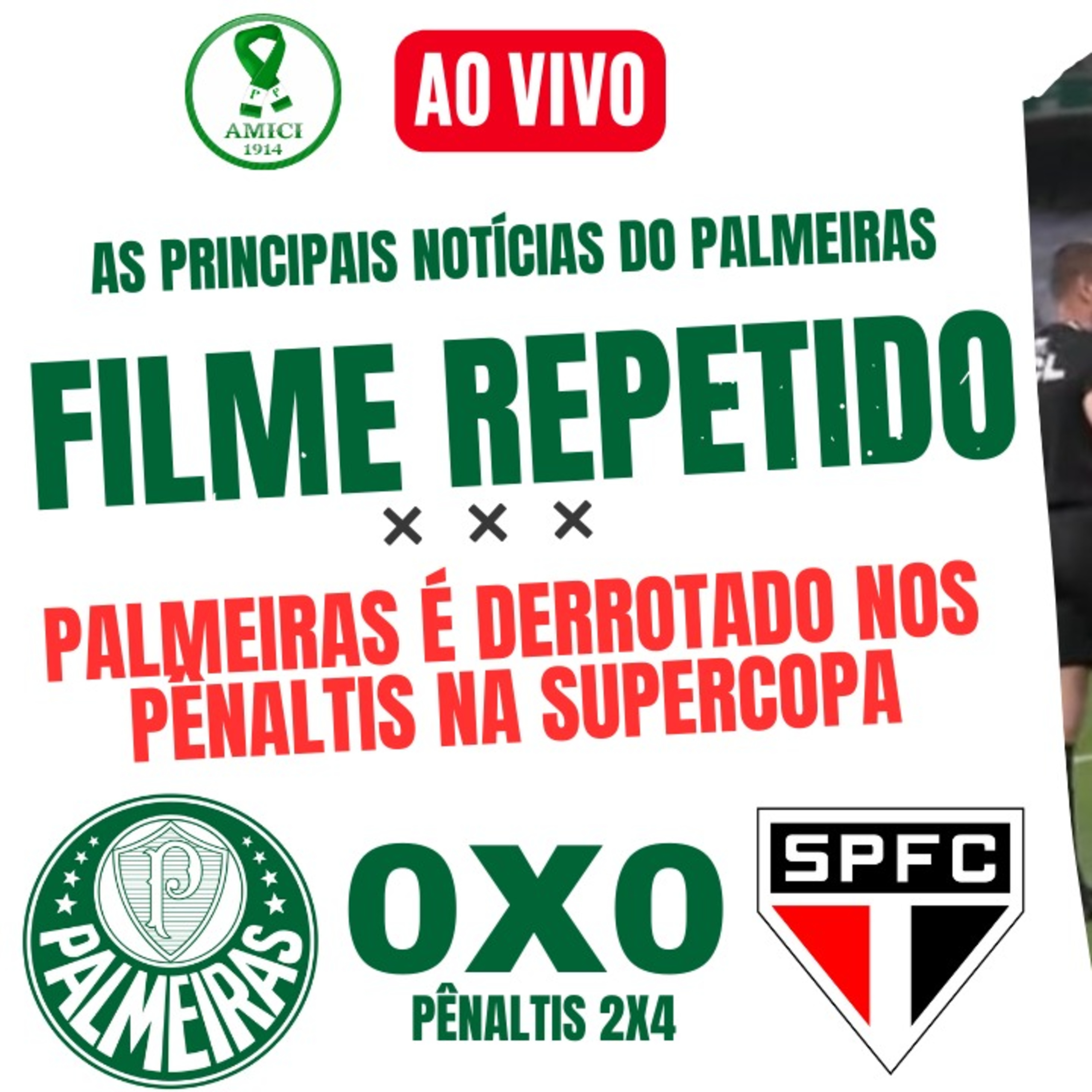 AO VIVO _ PALMEIRA É SUPERADO NOS PÊNALTIS _ ANÁLISE DO JOGO _ COLETIVA DO ABEL