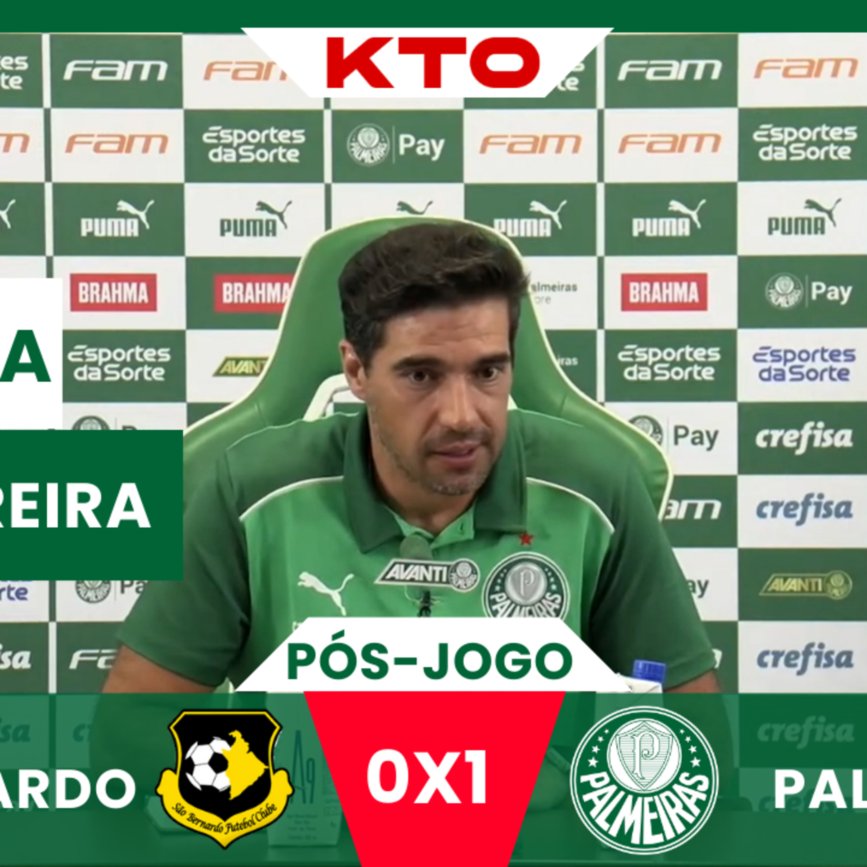 COLETIVA ABEL FERREIRA _ PÓS-JOGO _ SÃO BERNARDO 0x1 PALMEIRAS _ PAULISTÃO 2024 _ AO VIVO