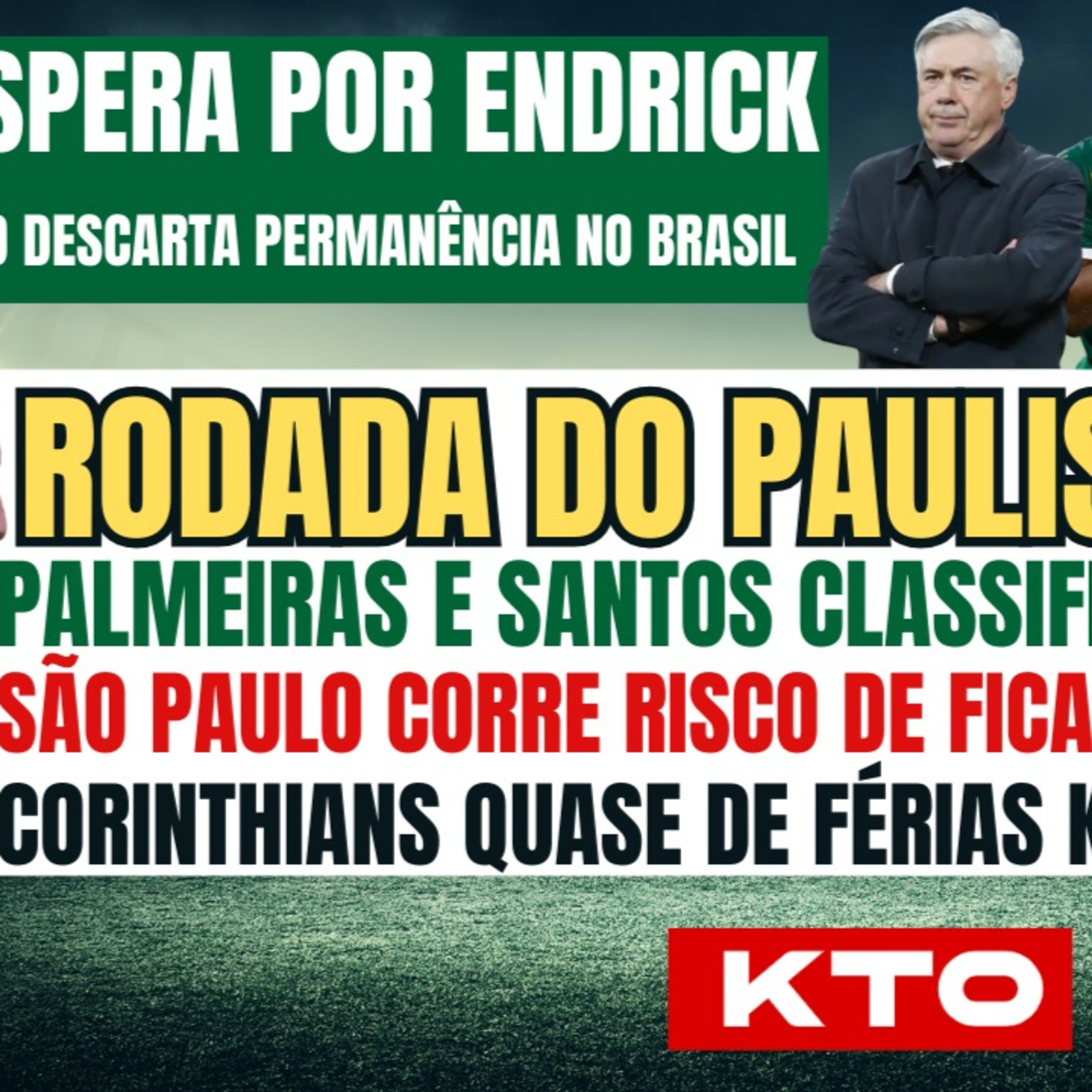 AO VIVO _ PALMEIRAS E SANTOS GARANTEM CLASSIFICAÇÃO _ CORINTHIANS SÓ NO MILAGRE _ RODADA DO PAULISTA