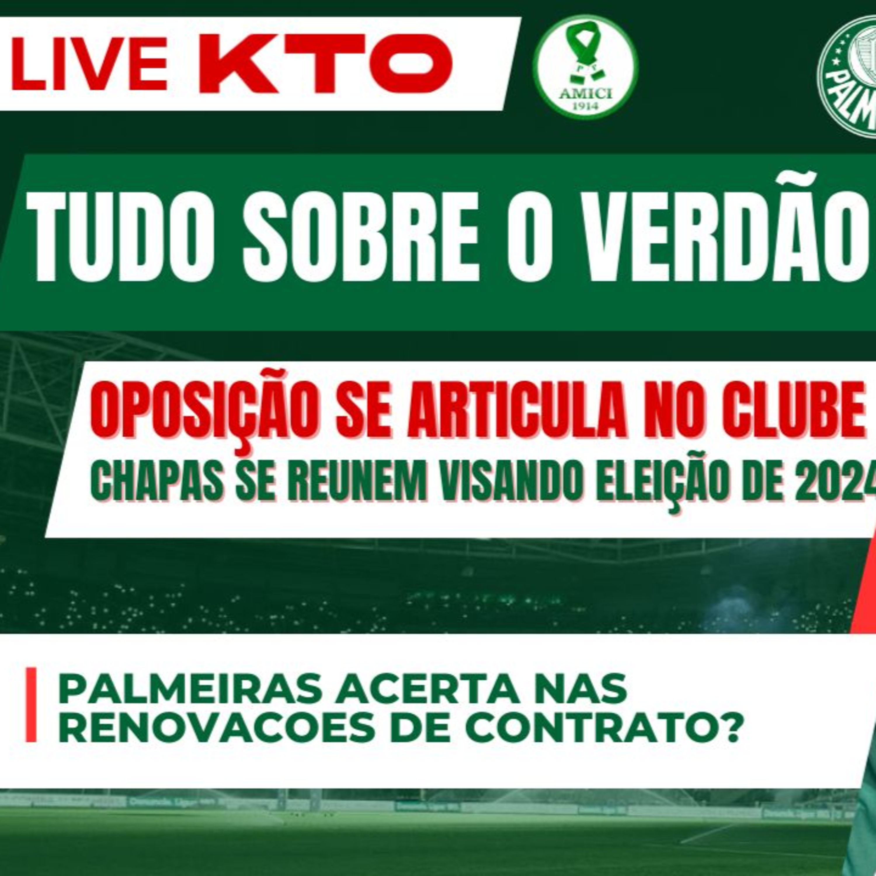 AO VIVO _ PALMEIRAS RENOVA CONTRATOS DE JOGADORES _ OPOSIÇÃO SE ARTICULA E LANÇA PROJETO
